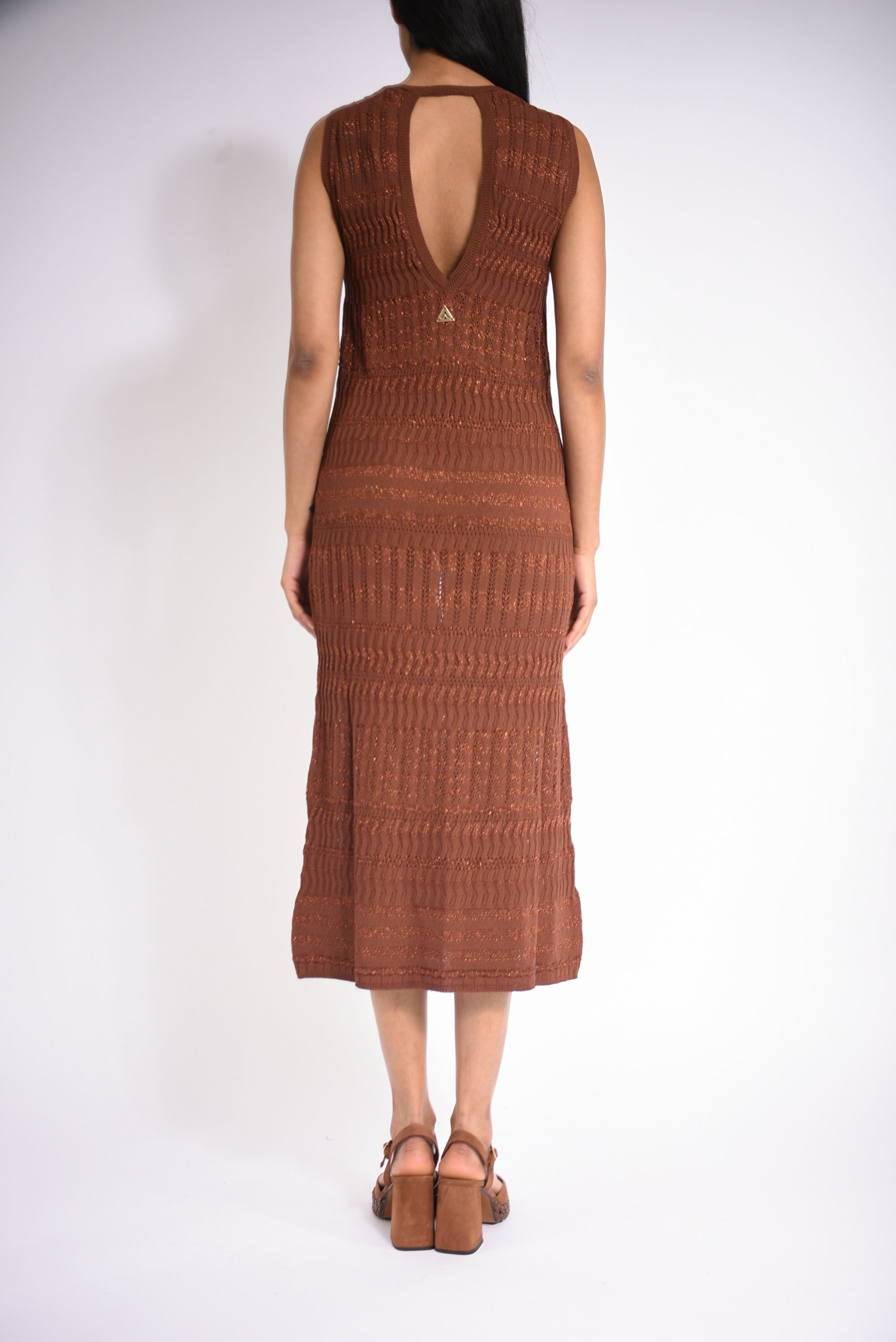 abito lungo smanicato lace
