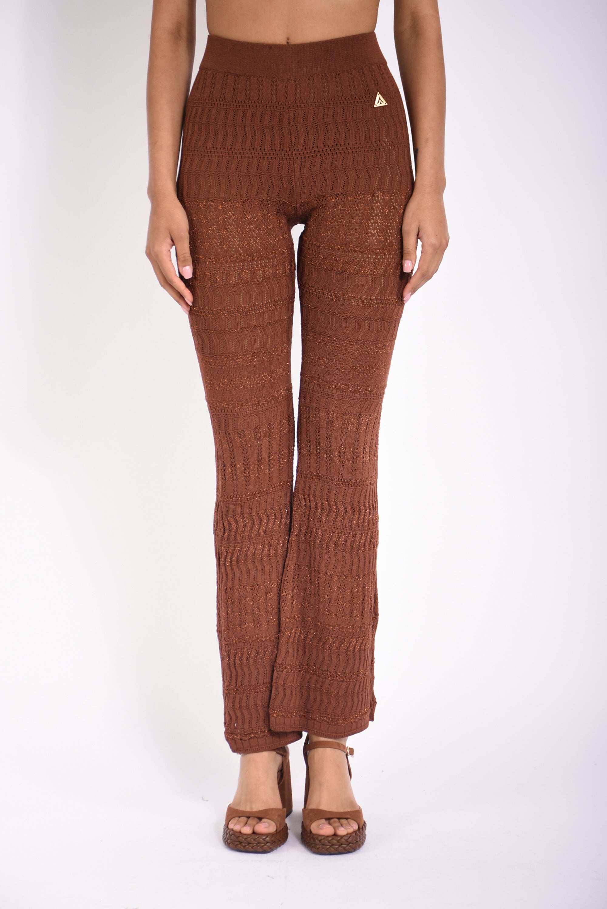 pantaloni lurex lace