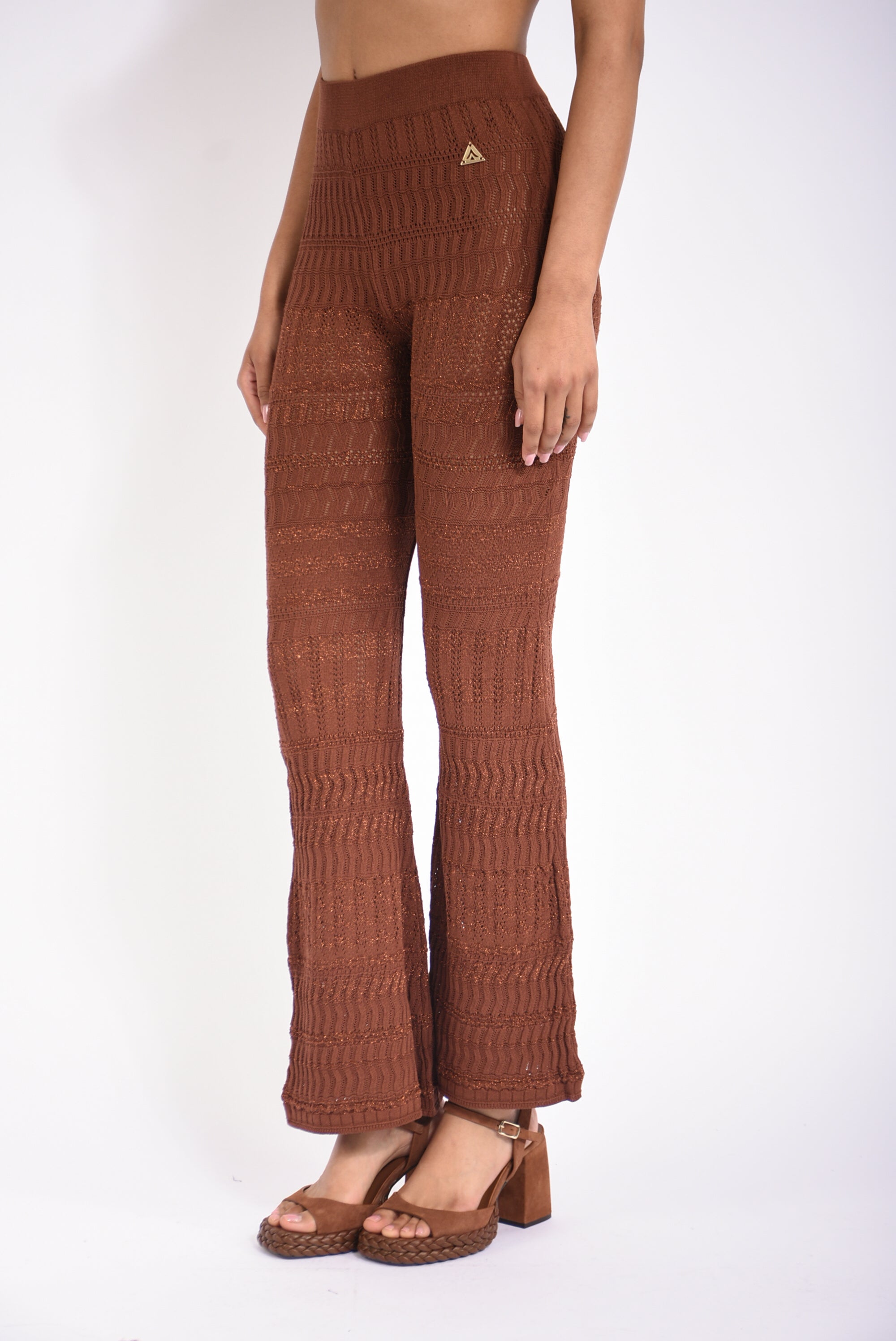 pantaloni lurex lace