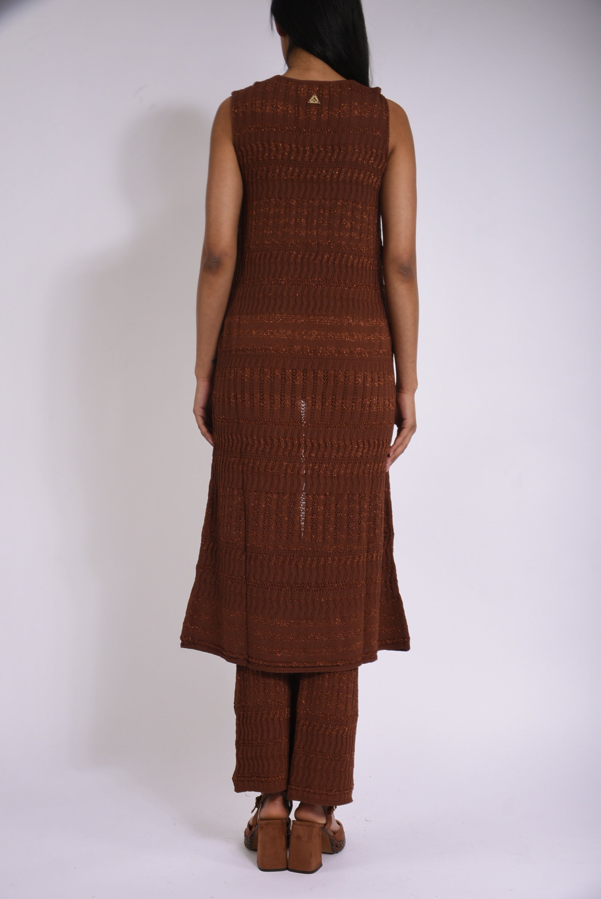 cardigan lungo lurex lace