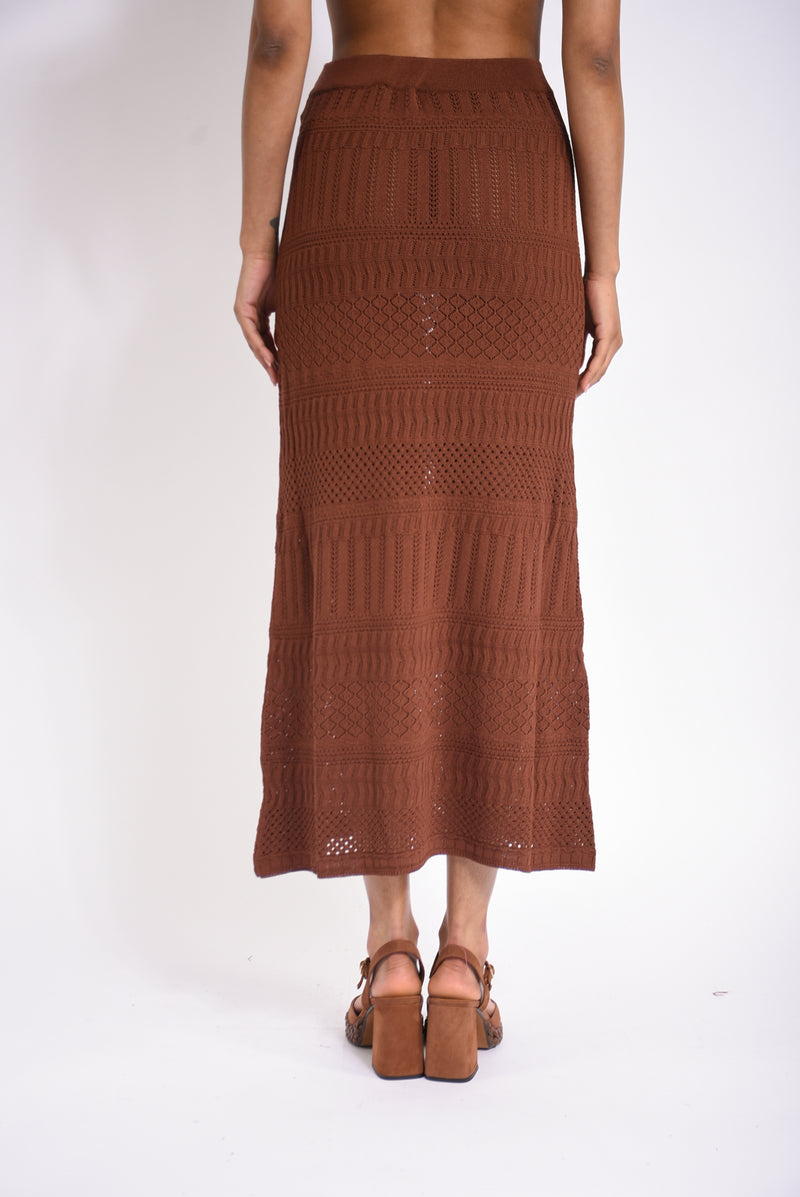gonna lunga maxi lace