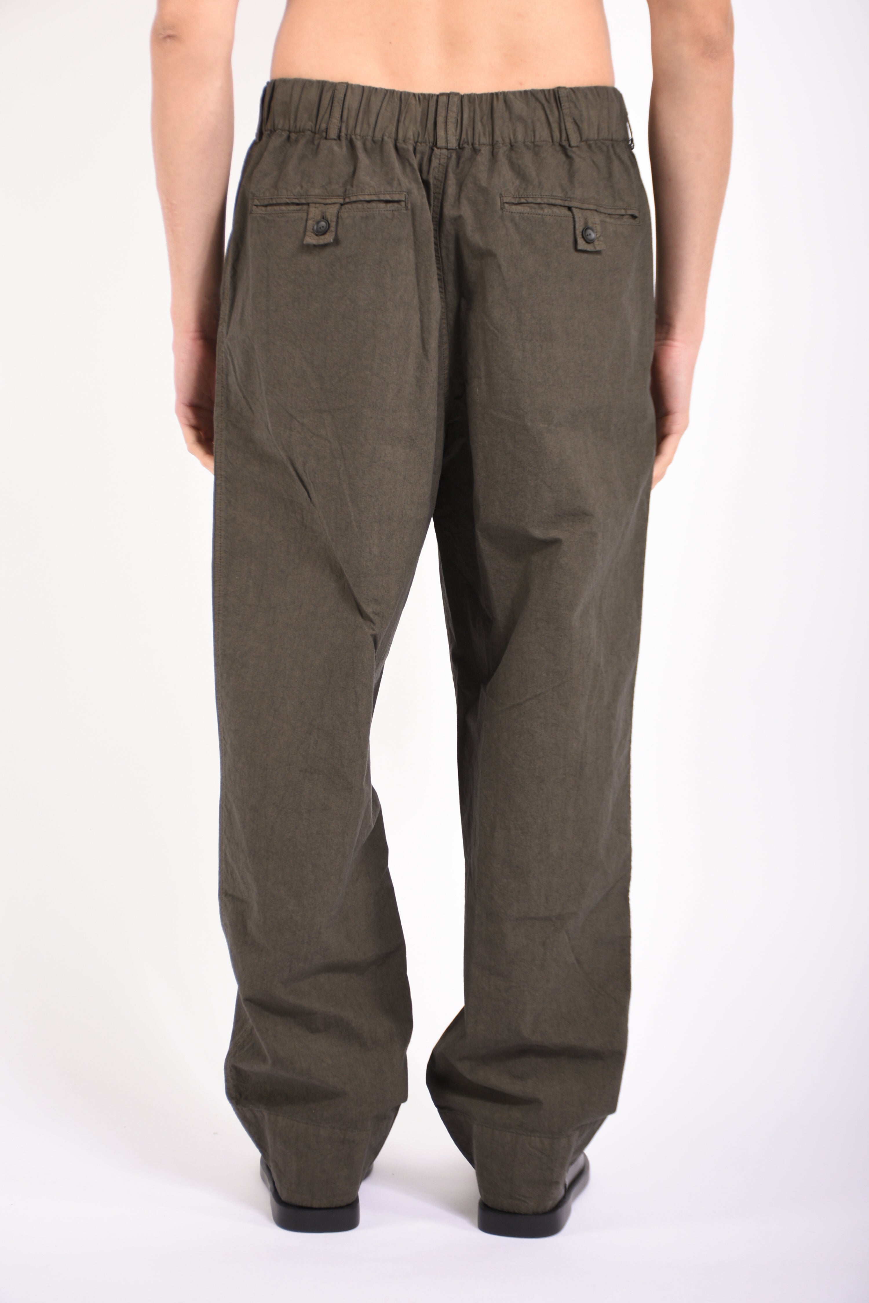 Pantaloni cropped in cotone
