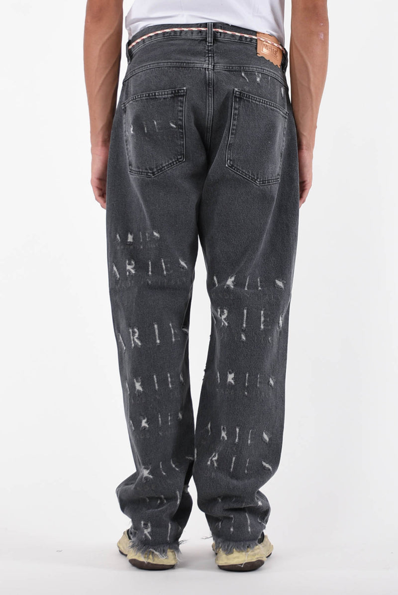 ARIES Jeans destroyed batten