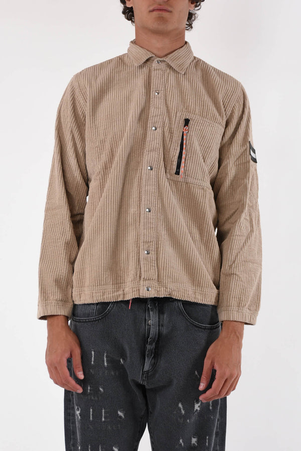 ARIES Overshirt corduroy in velluto
