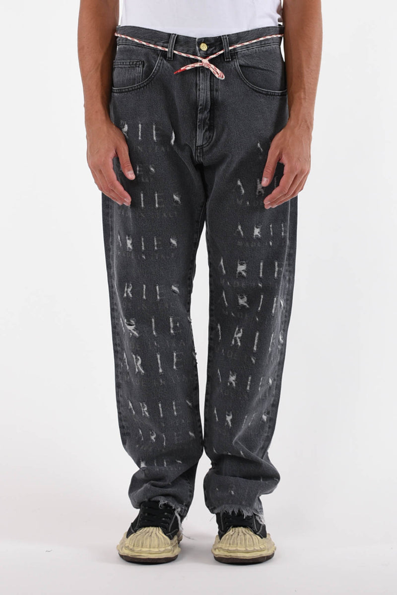 ARIES Jeans destroyed batten