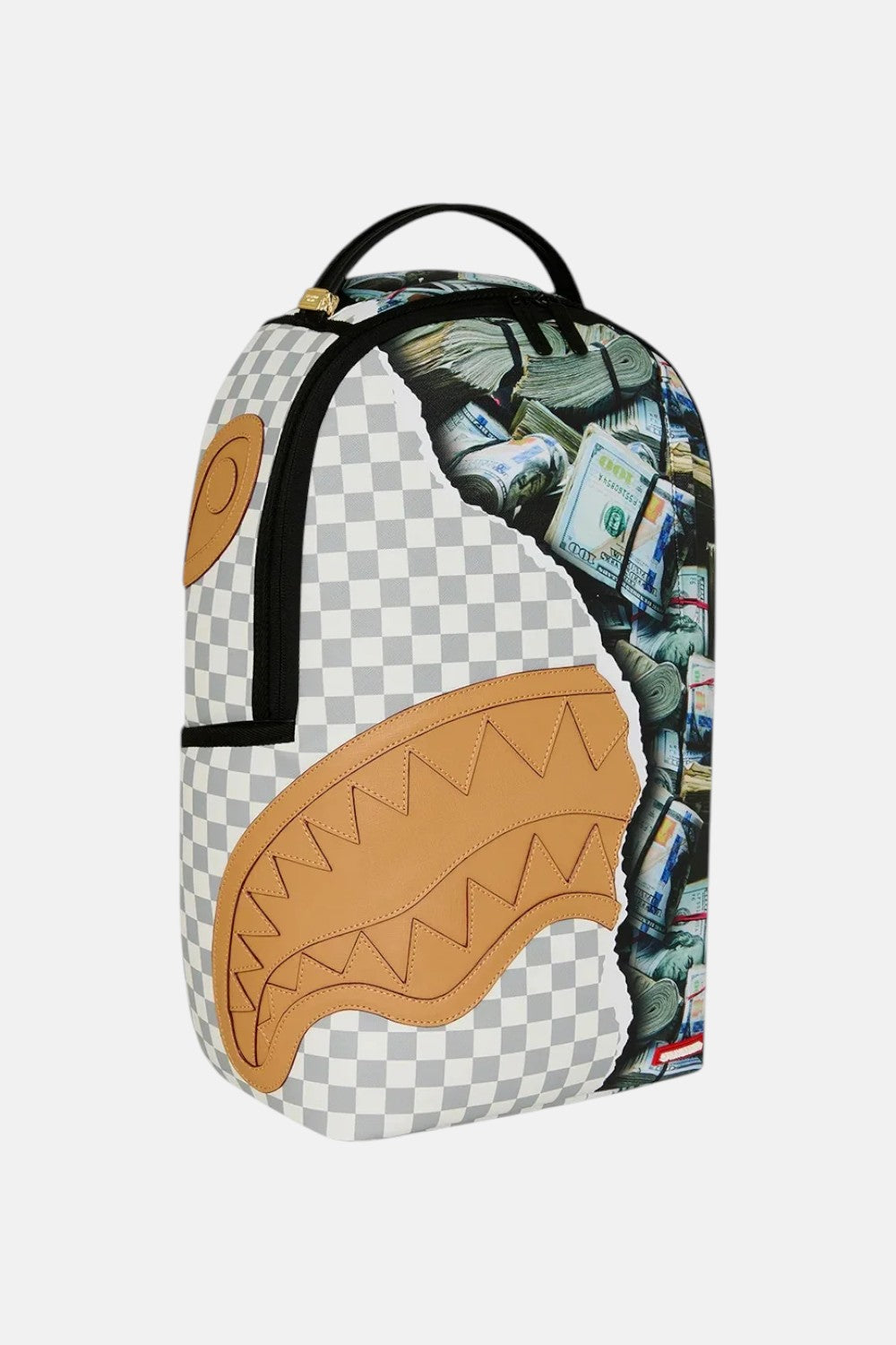 zaino CREAM CHECK FULL OF CASH