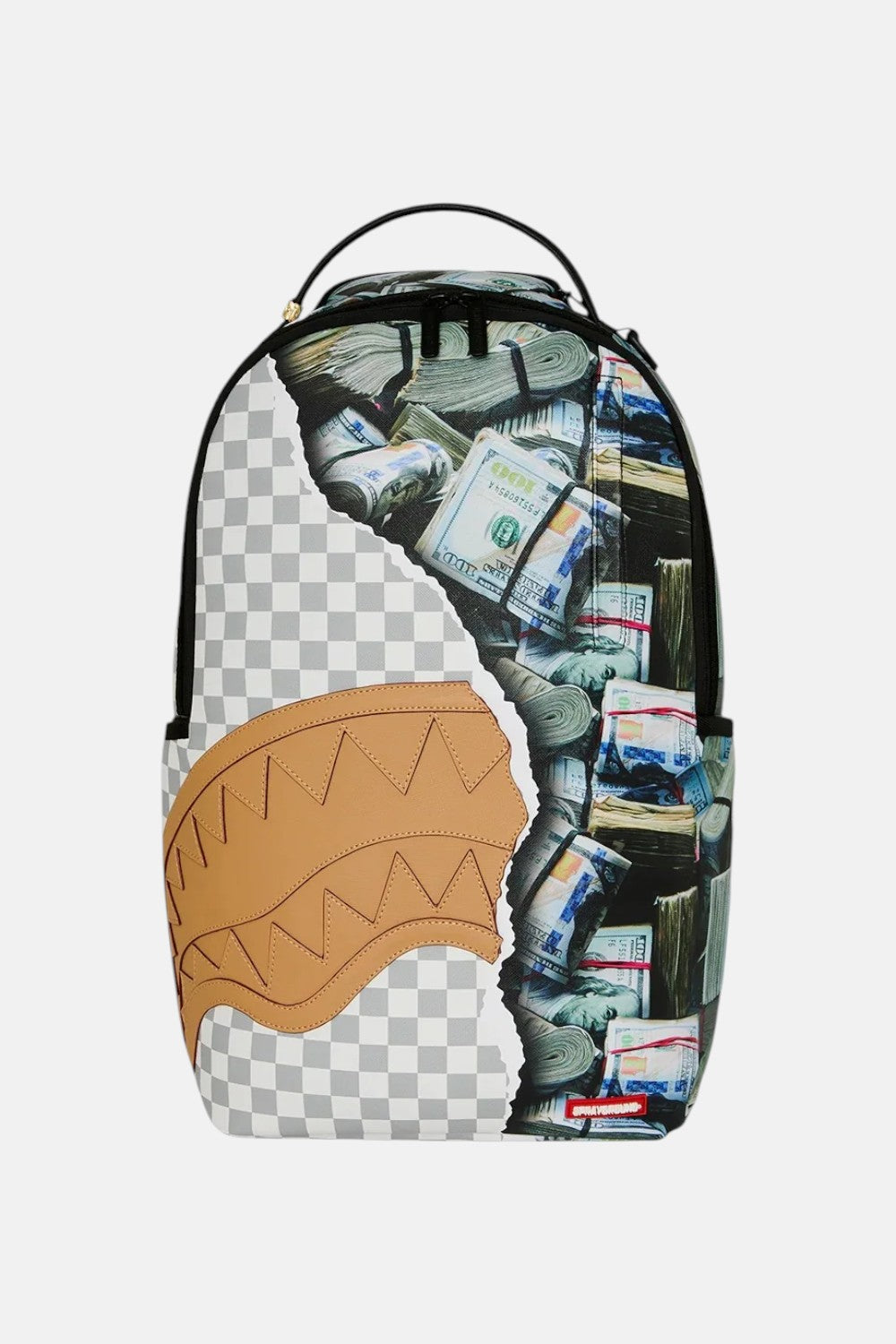 zaino CREAM CHECK FULL OF CASH