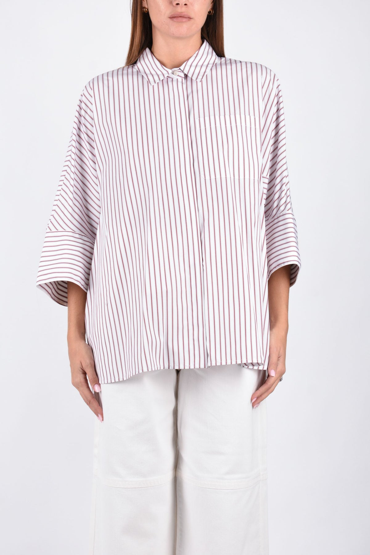 Camicia in cotone a righe SMMAVENUE 2629196021600