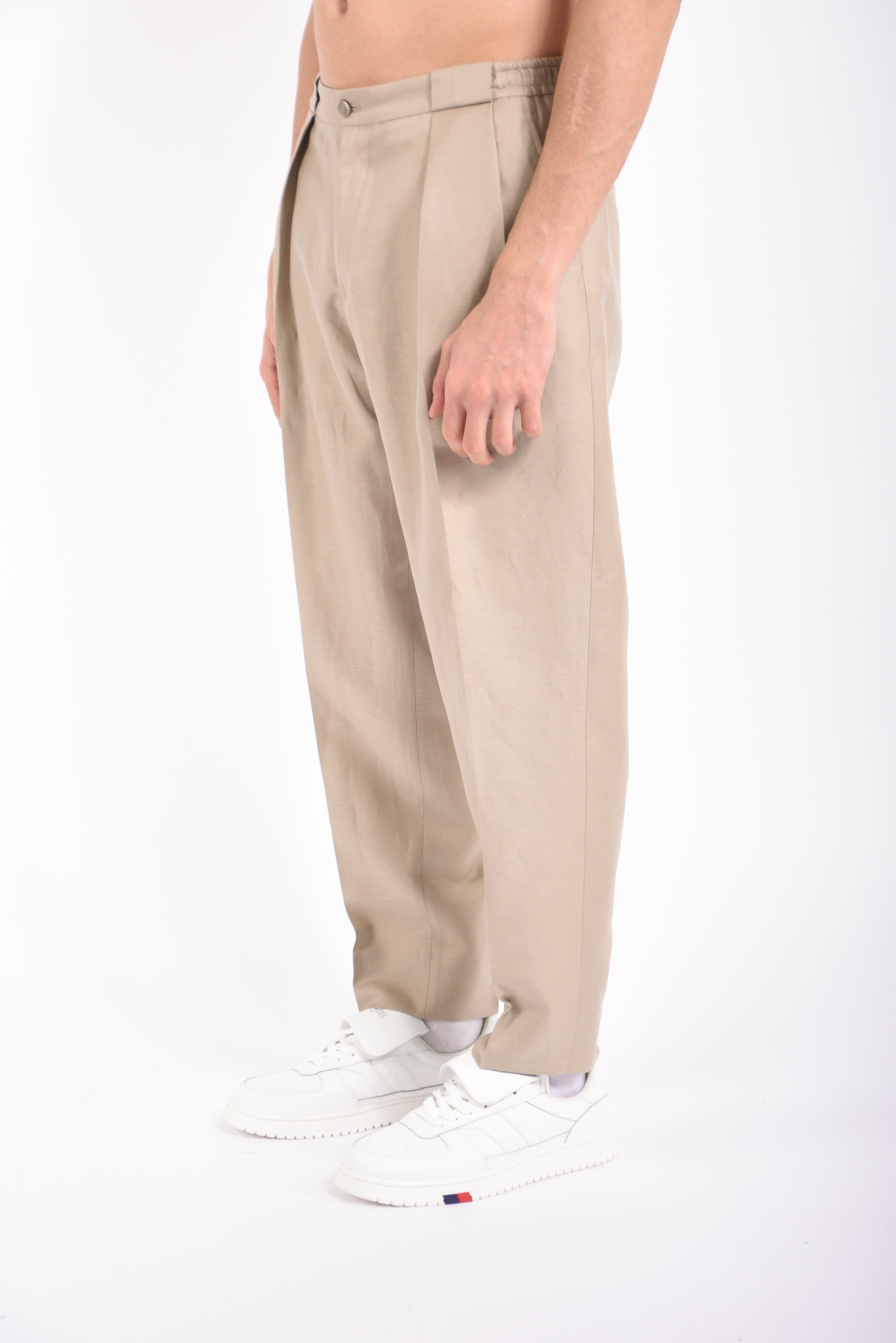 Pantaloni portobellos in misto lino