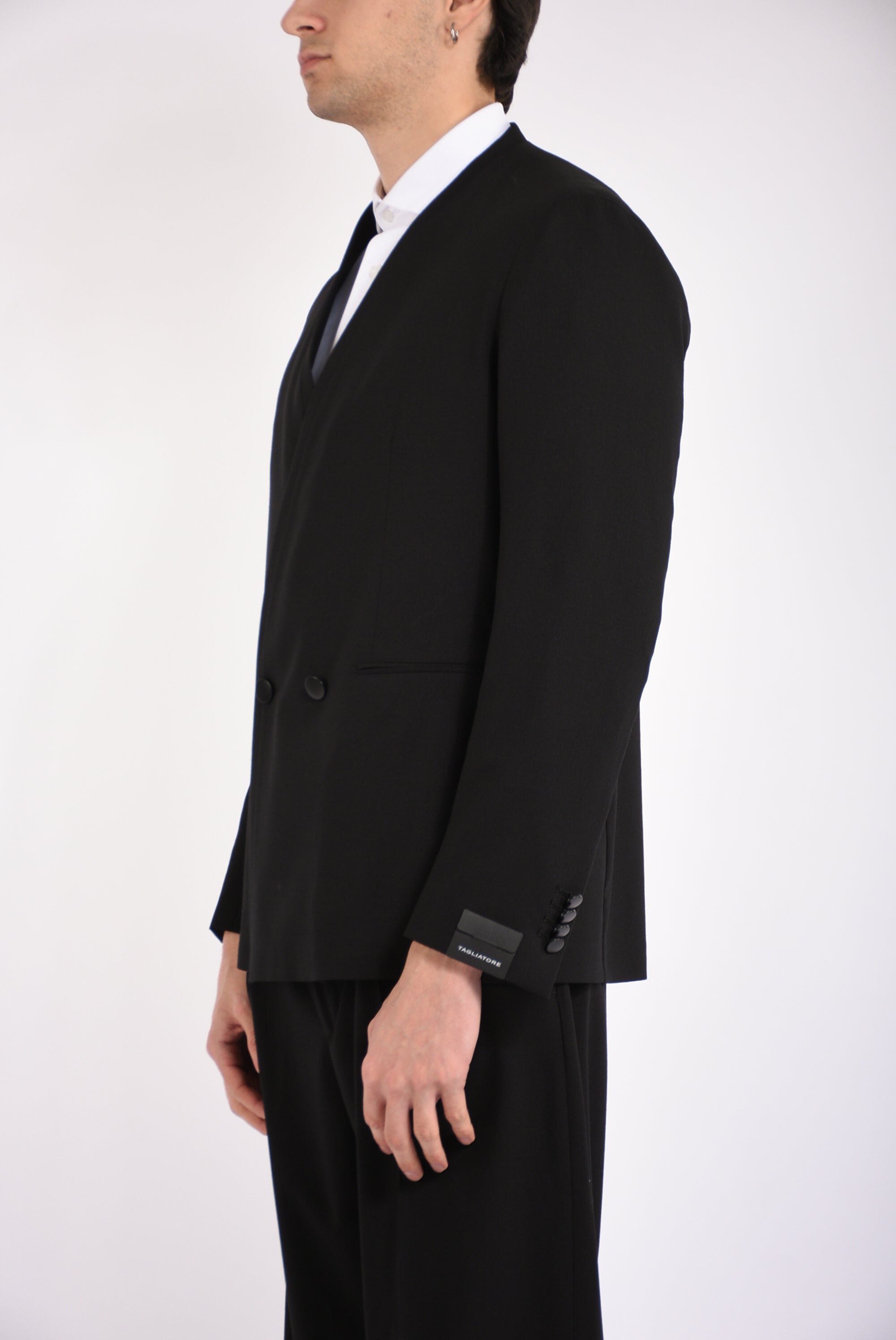 Giacca doppiopetto in fresco lana