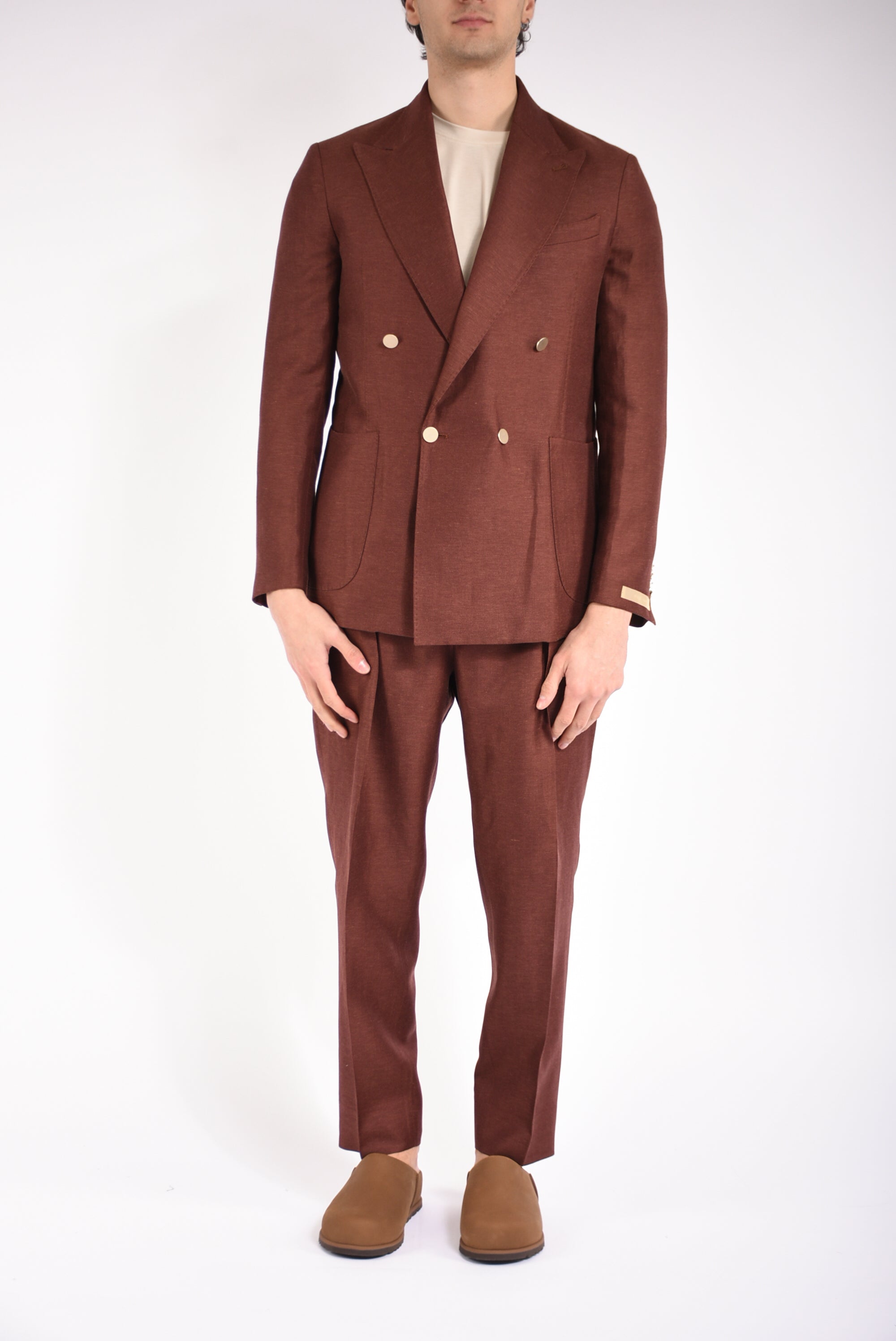 Abito doppiopetto bolgheri in fresco lana