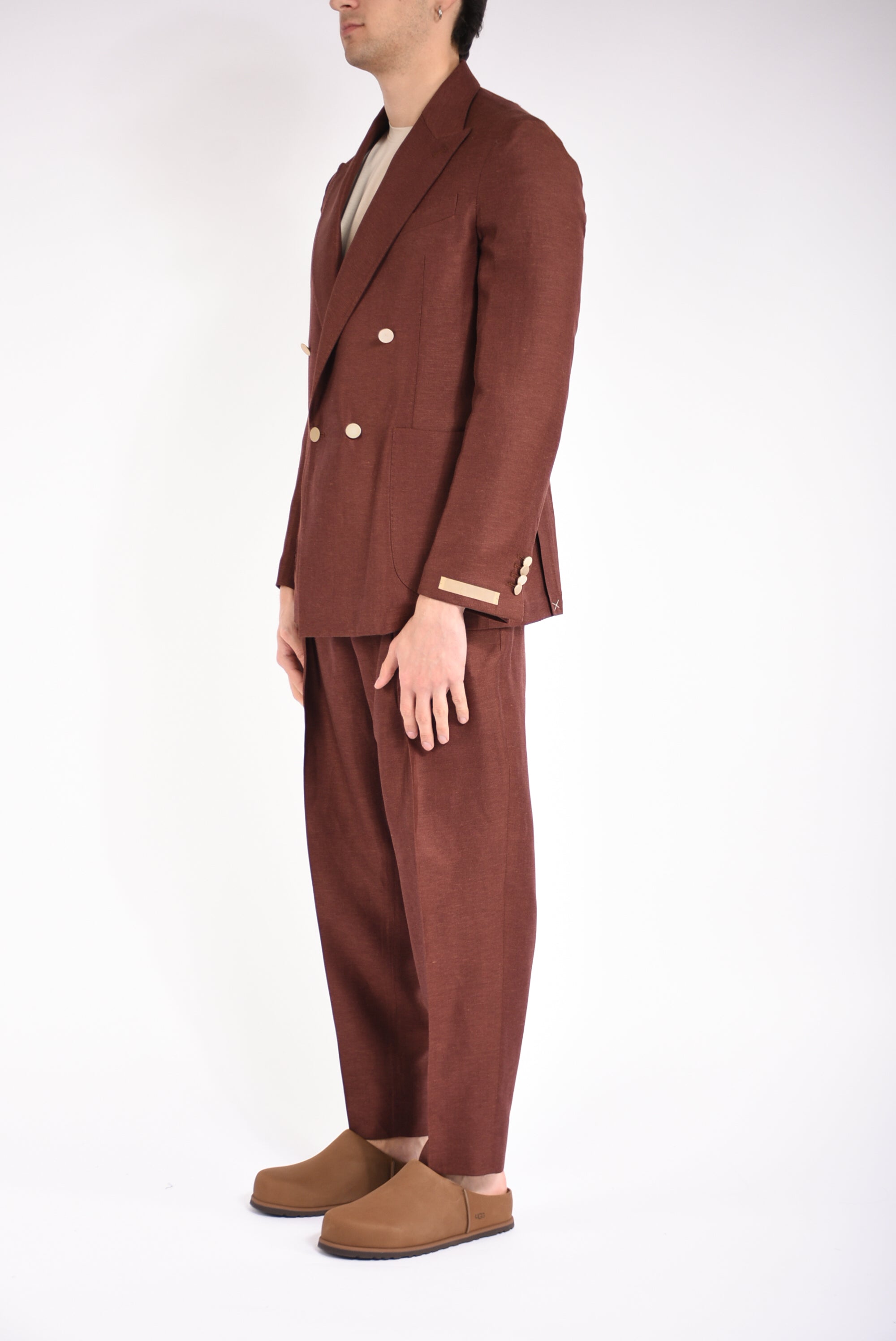 Abito doppiopetto bolgheri in fresco lana