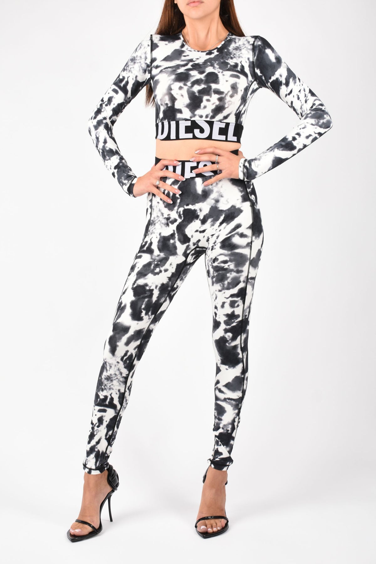 Leggings in microfibra stampata ADELINE D-POP