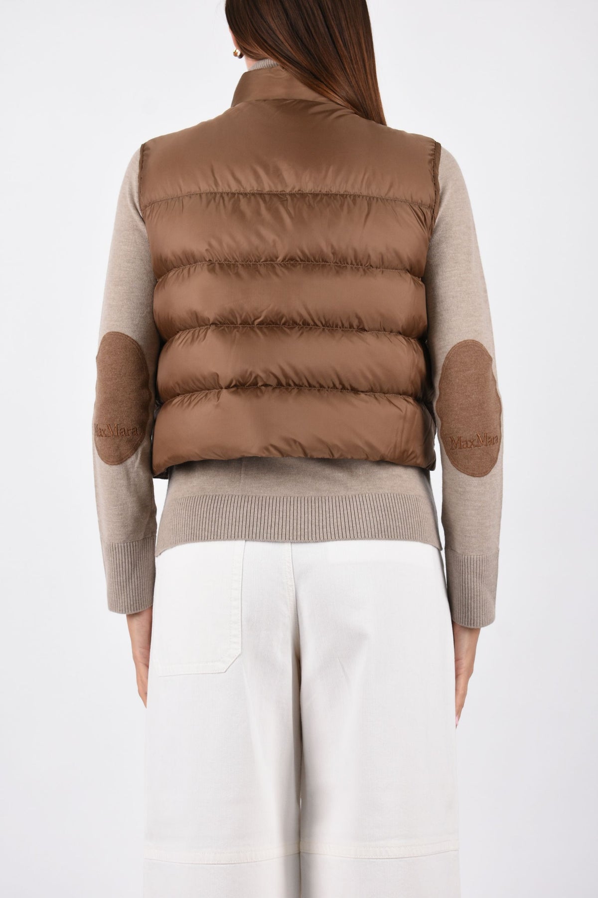 Gilet imbottito crop in tela antigoccia MTCFAVILLA 2629296044600
