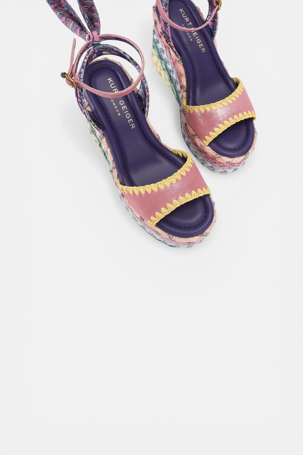 sandali con zeppa chelsea scarf wedge