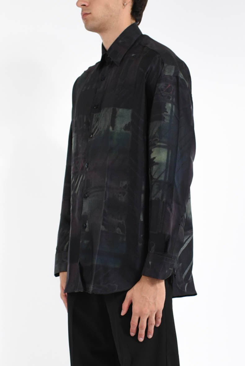 camicia in seta stampata Valentino