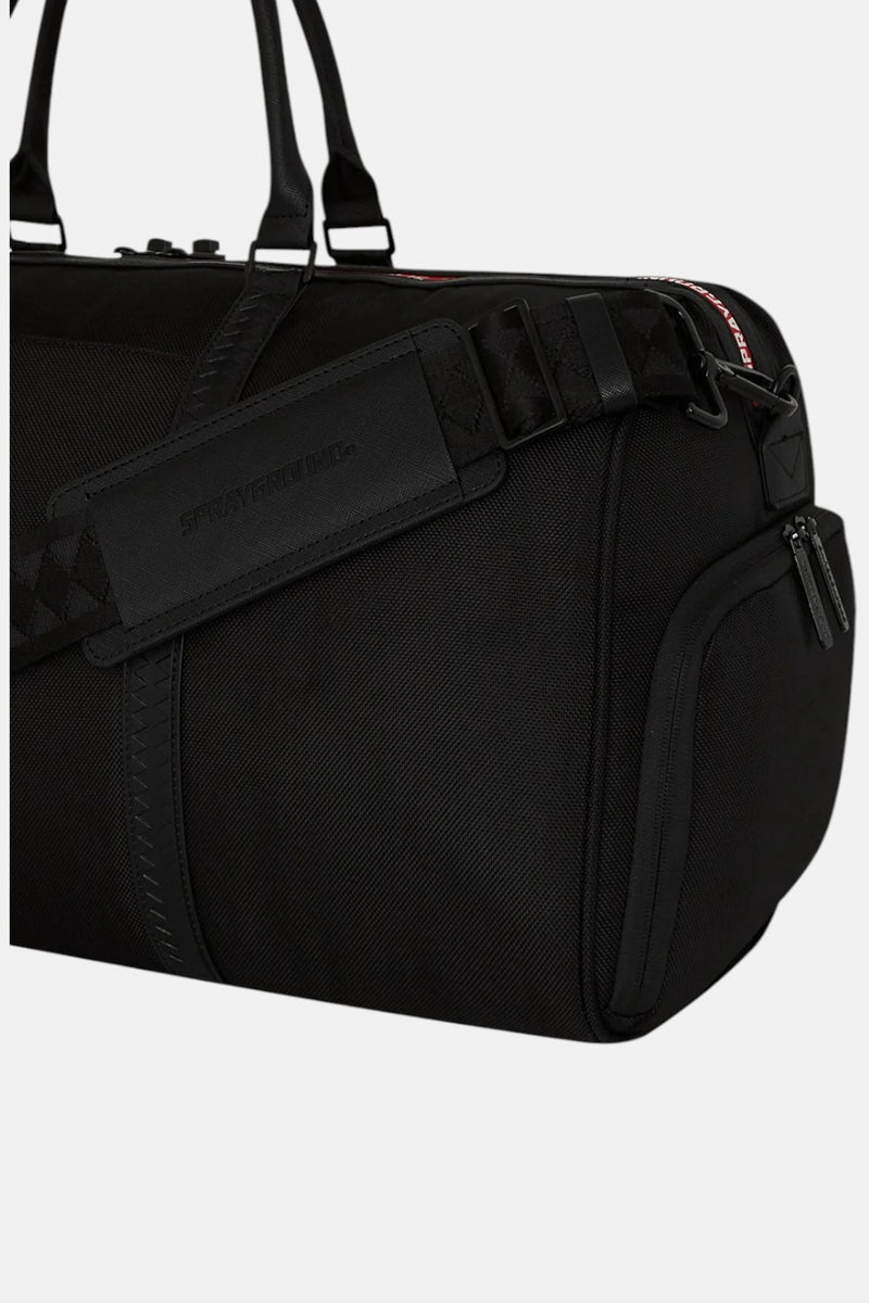 borsone Printed zipper shark duffle