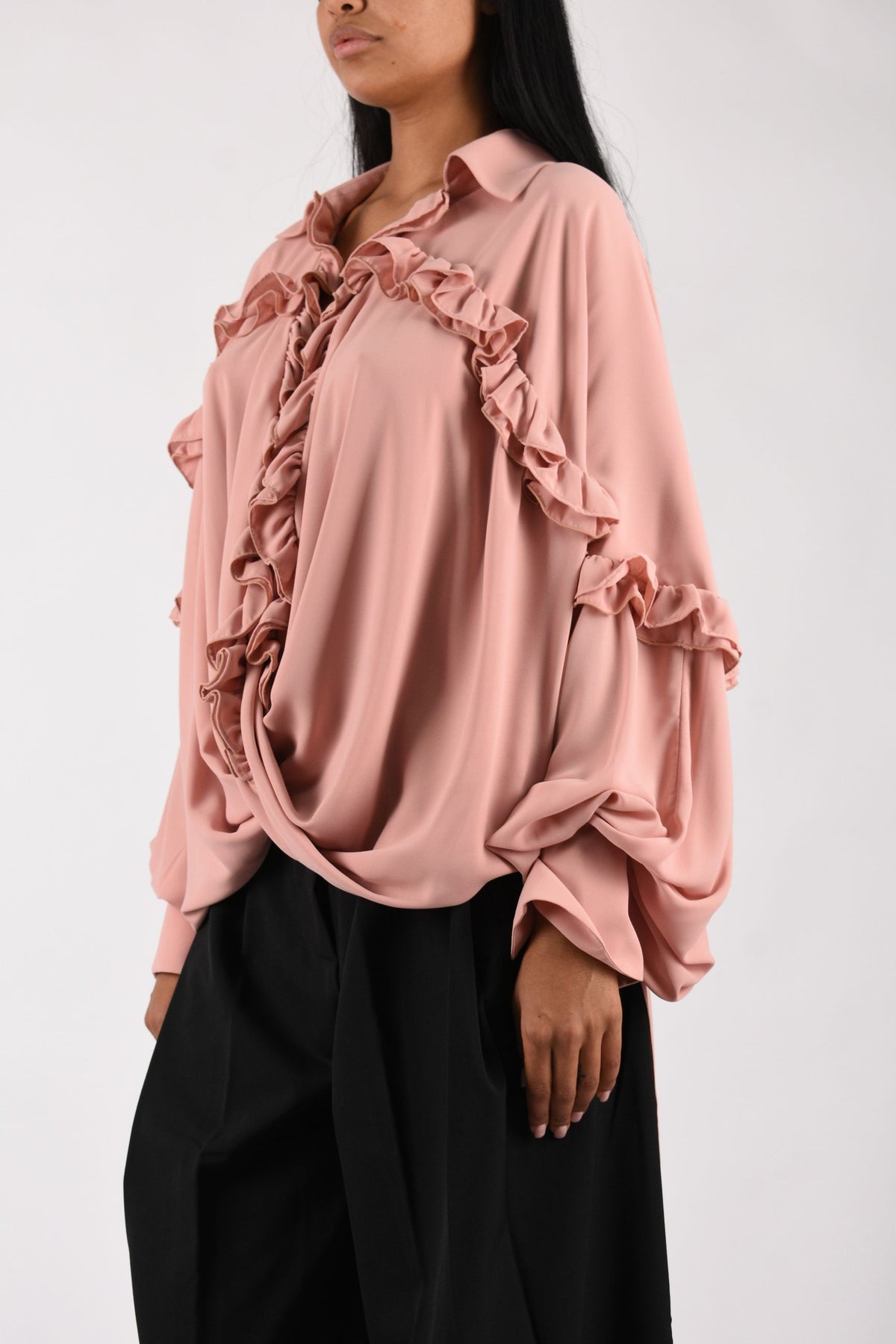 camicia in chiffon AMW26205