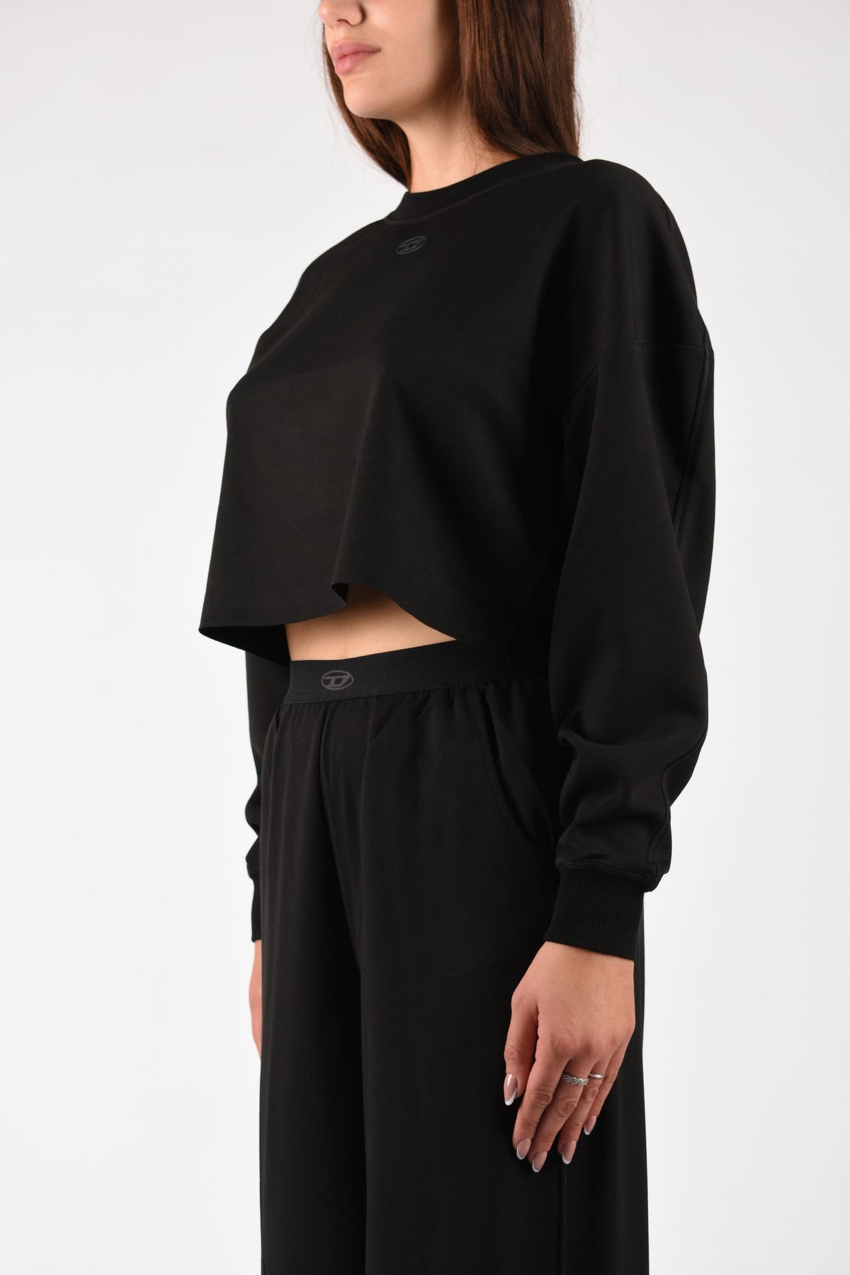 Crop top in scuba leggero stretch BLAKE UTLT A223070TJBU