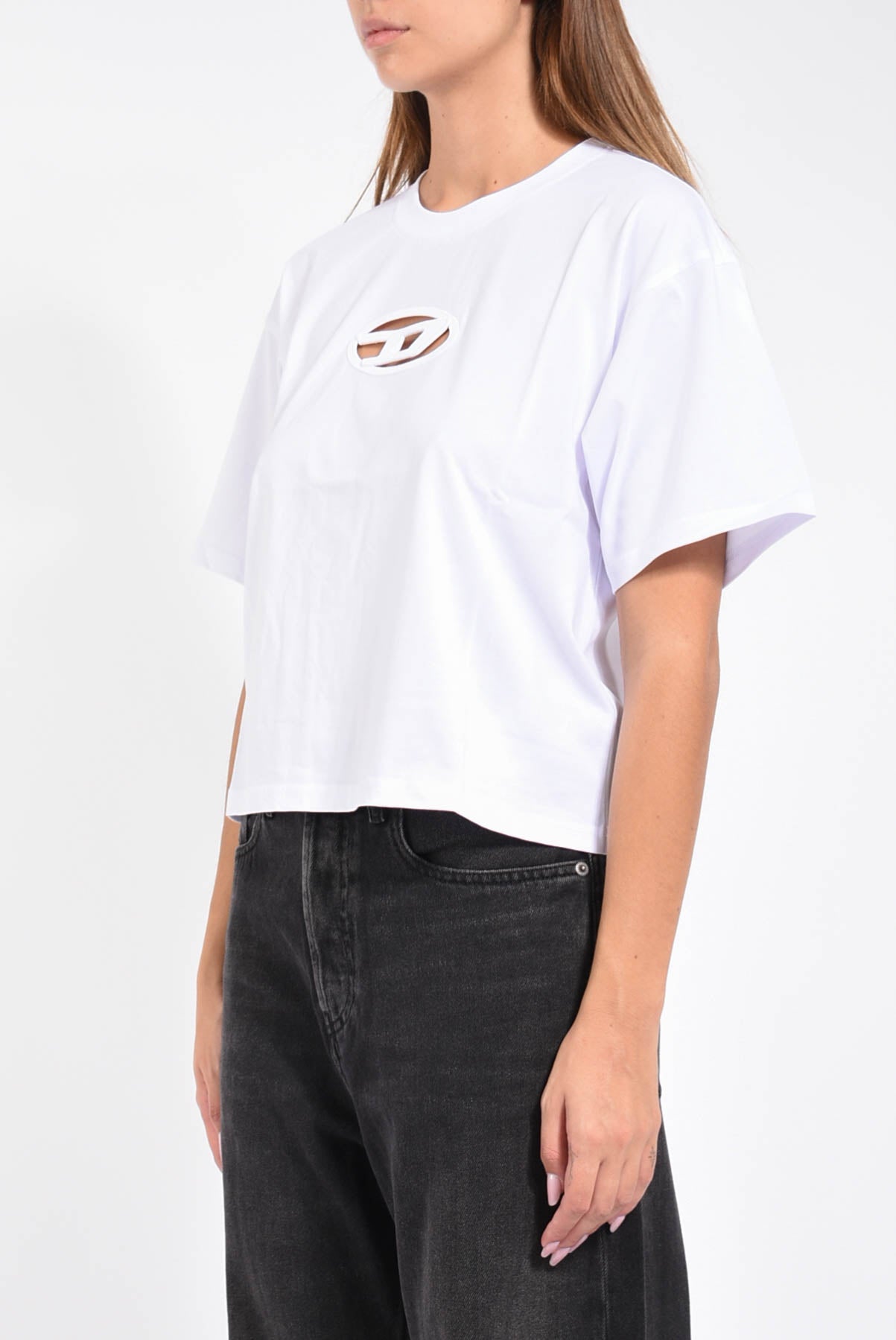 t-shirt con logo t-buxt-crop