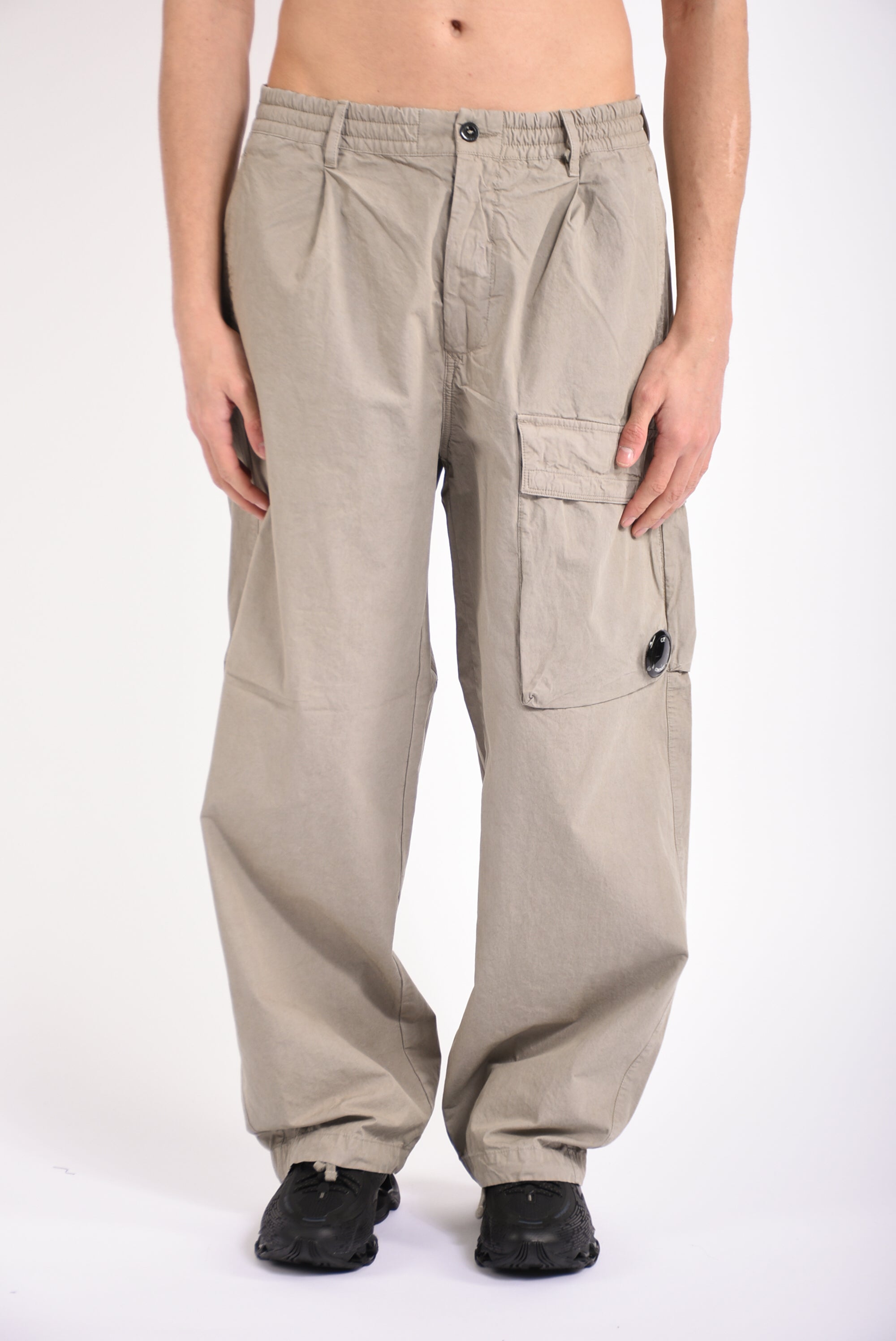Pantaloni cargo lens boxy in microreps