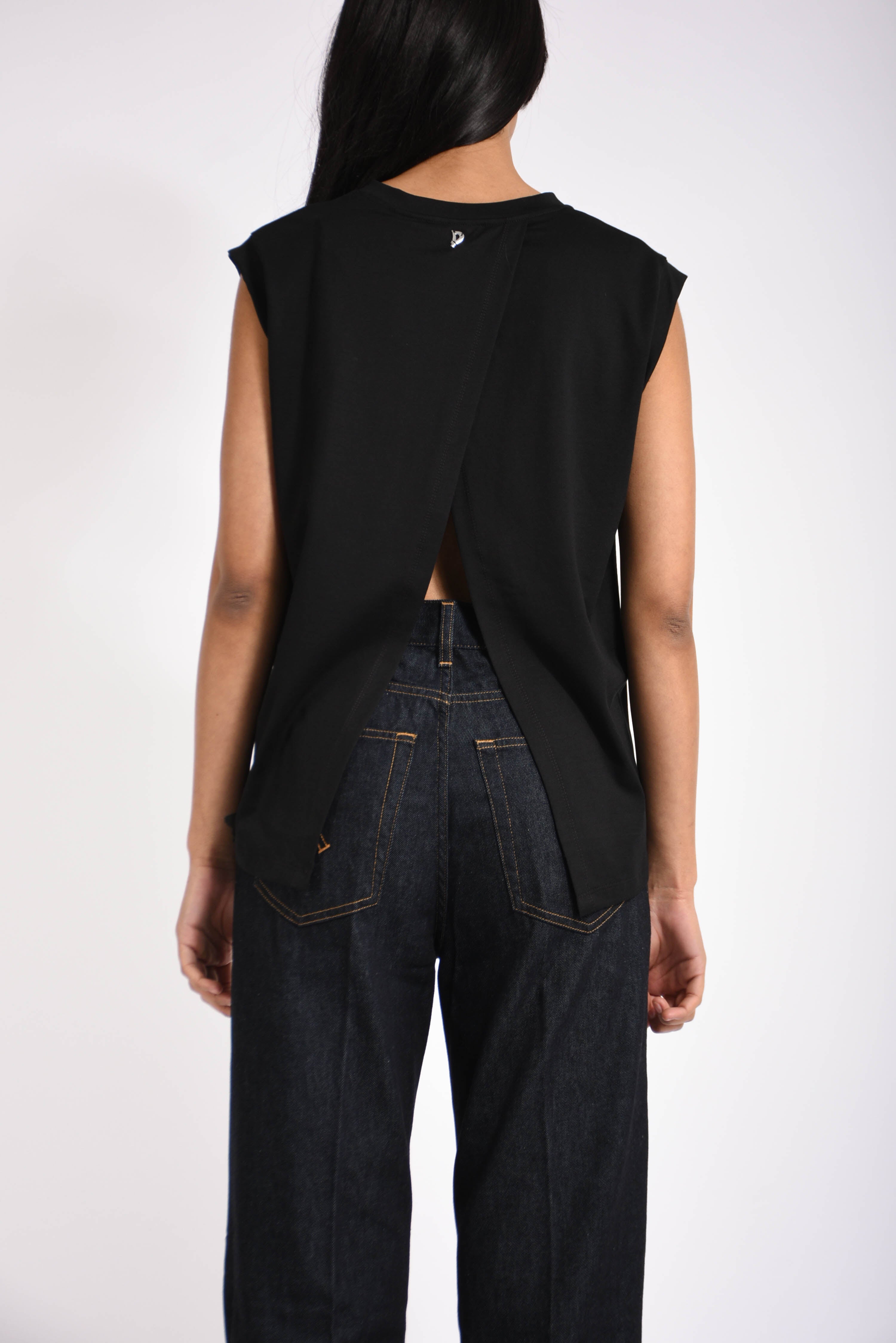 t-shirt girocollo in cotone