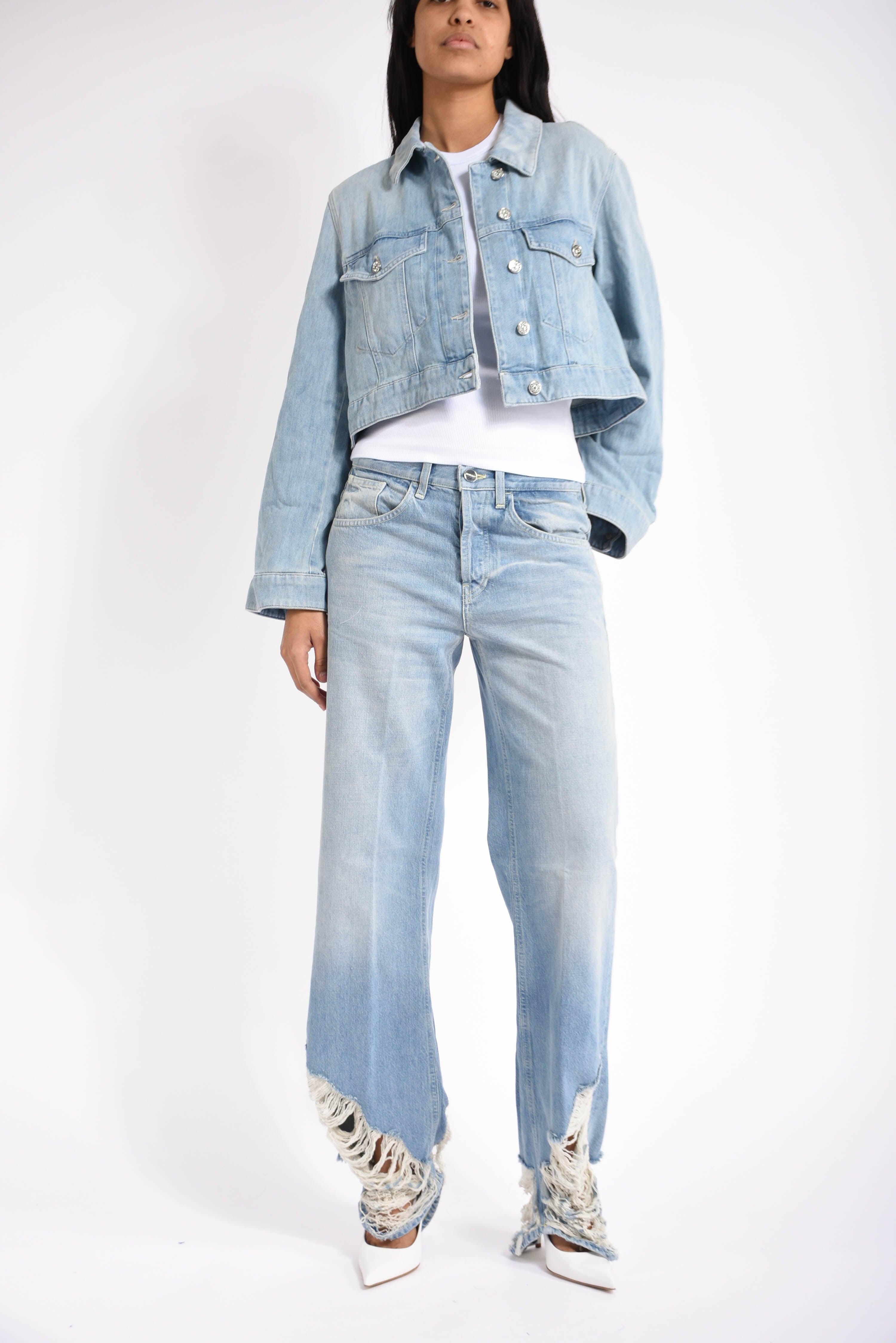 jeans wid leg in denim jacklyn