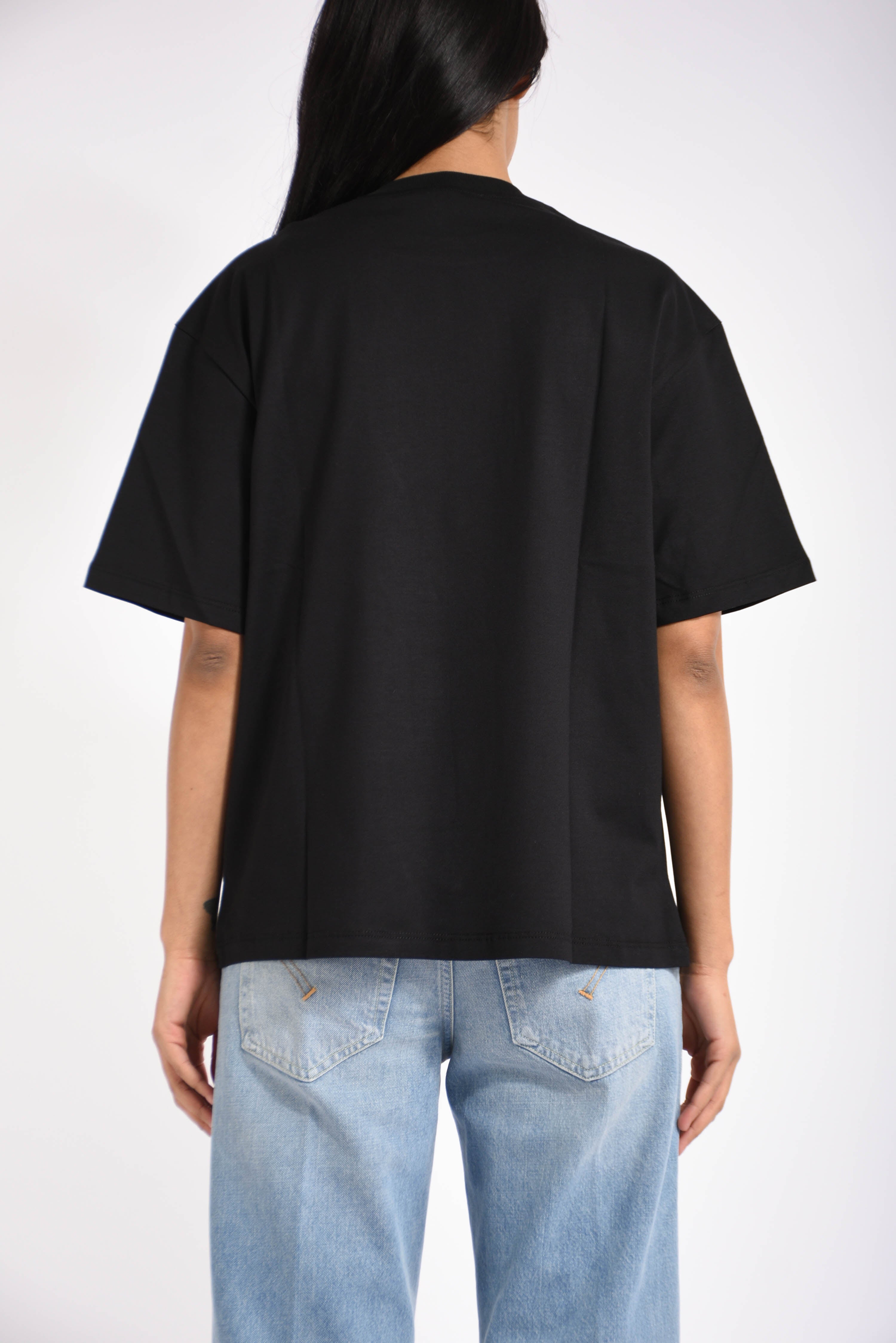 t-shirt girocollo in jersey