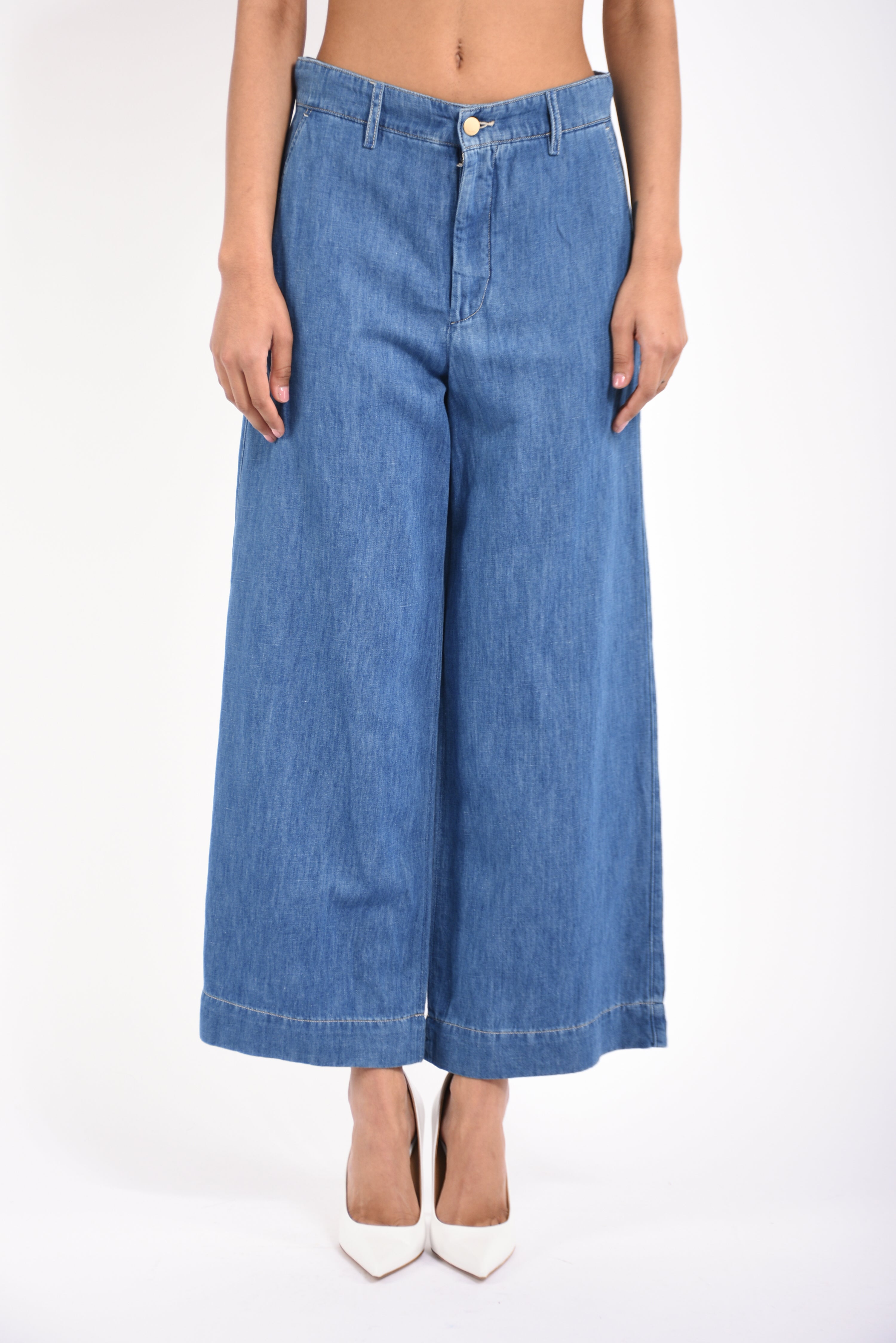 jeans a gamba ampia astice