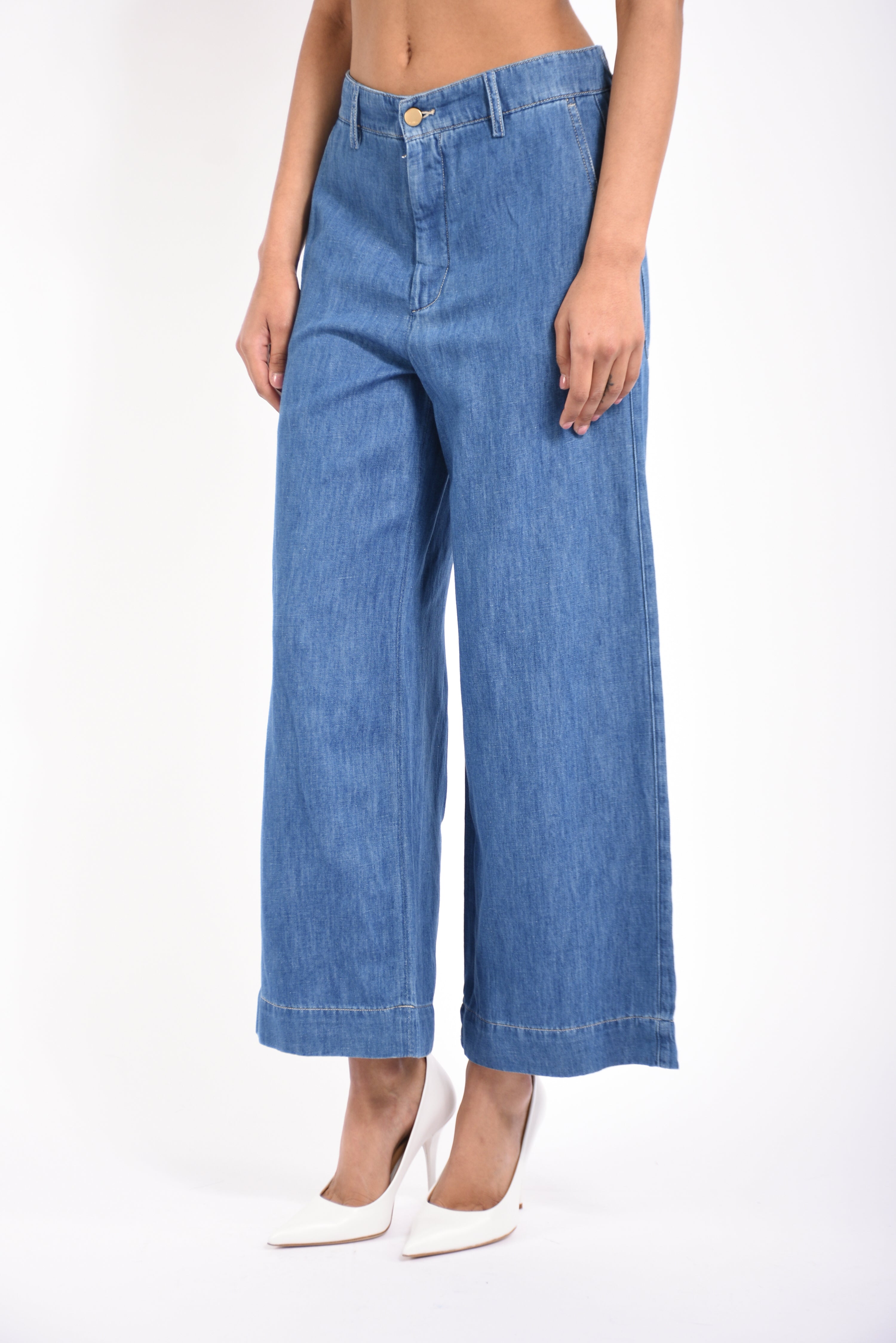 jeans a gamba ampia astice