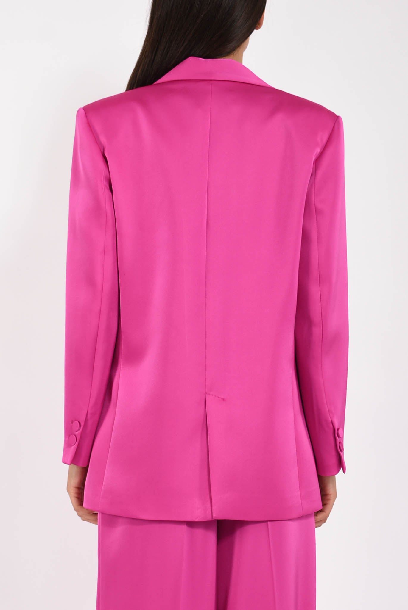 giacca oversize in raso