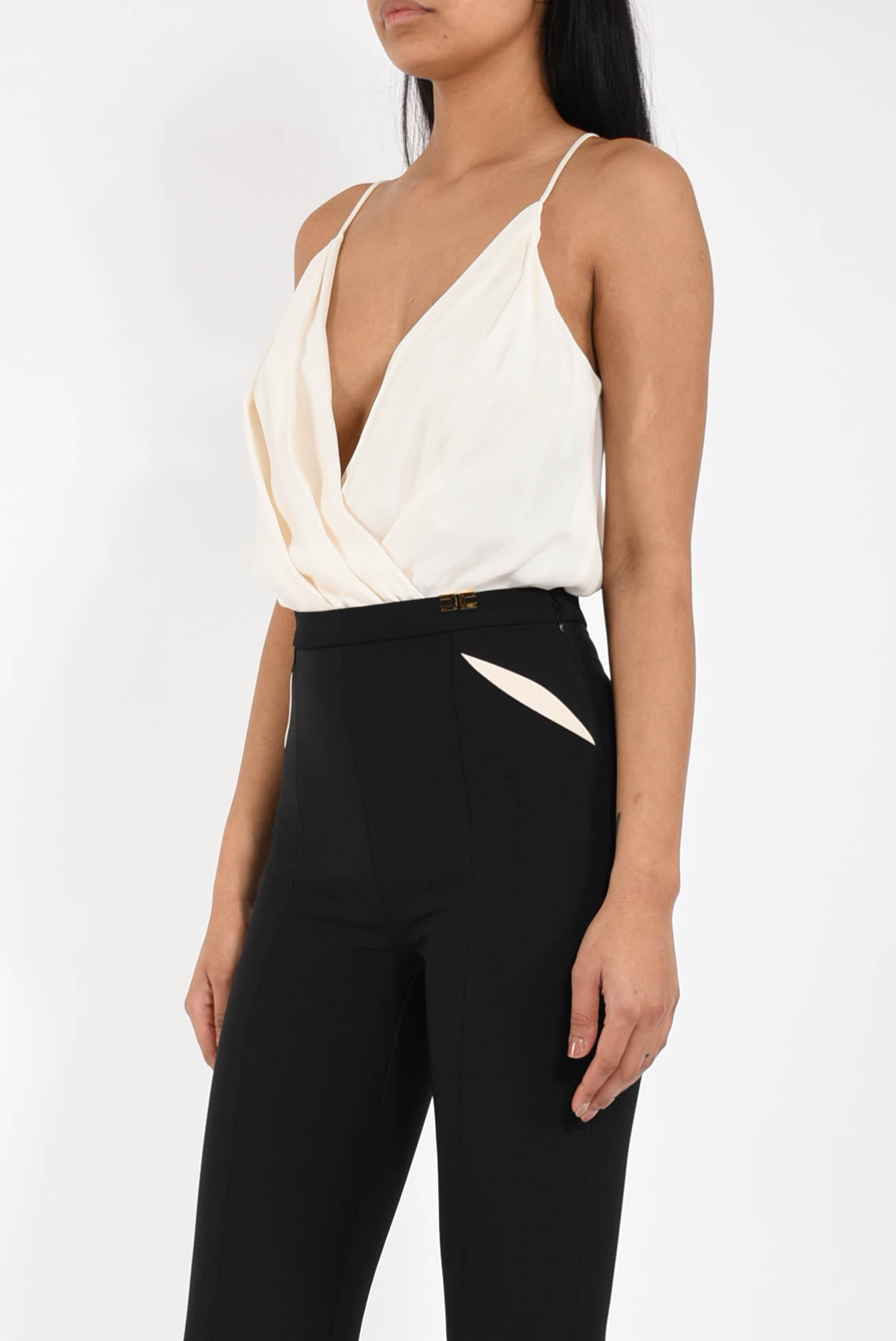 Body in georgette di viscosa