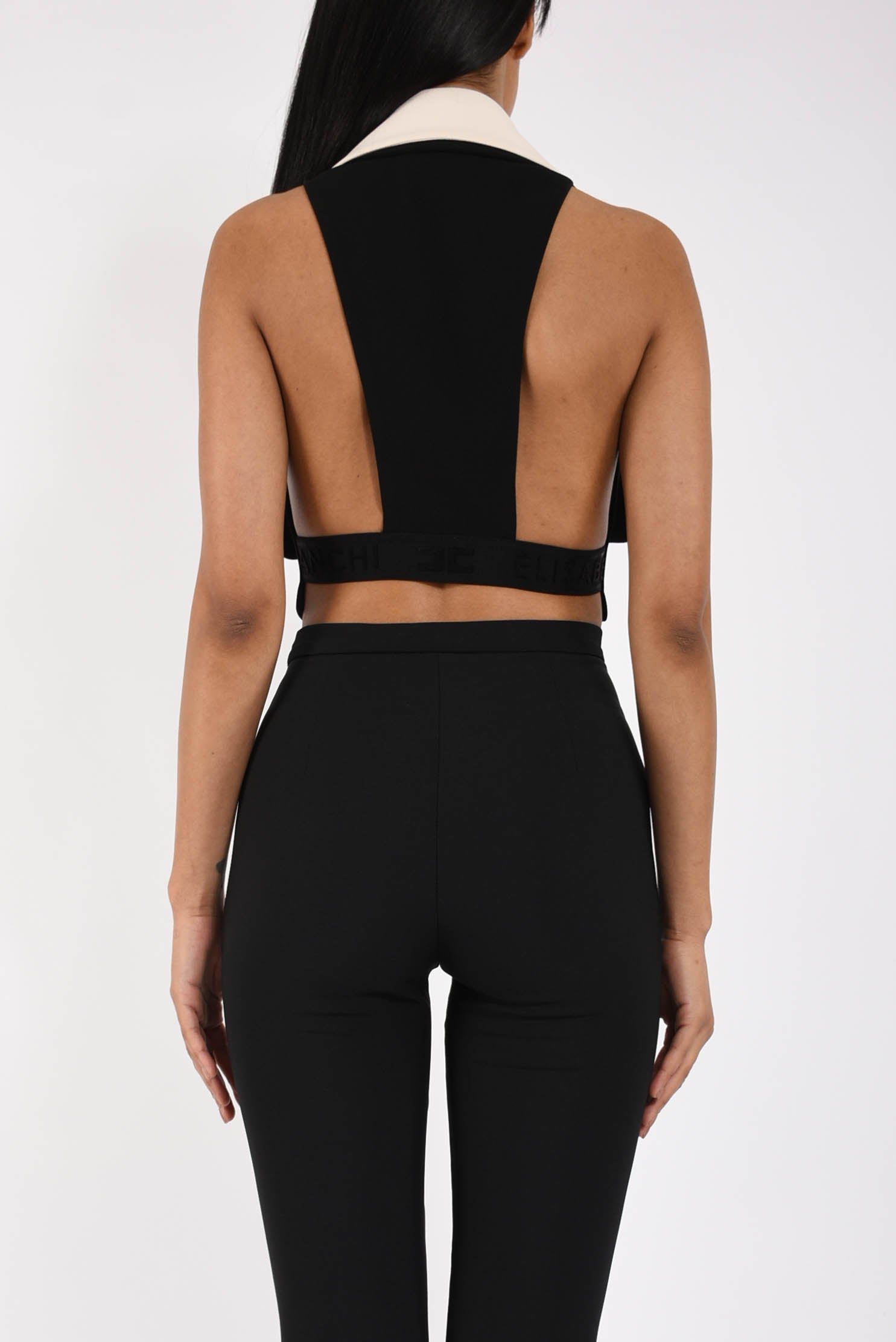 Gilet in doppio crèpe