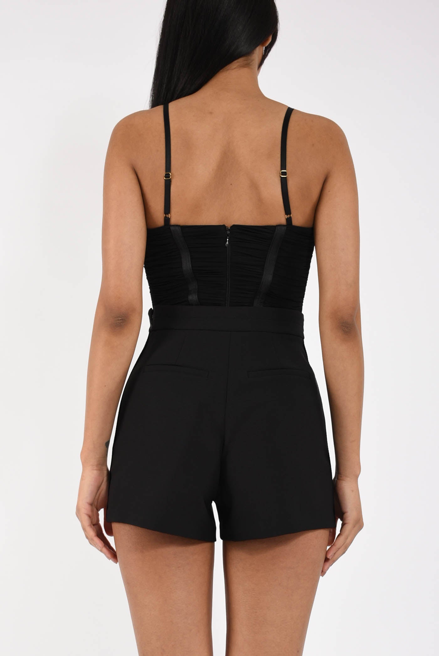 Body in jersey con placche gioiello