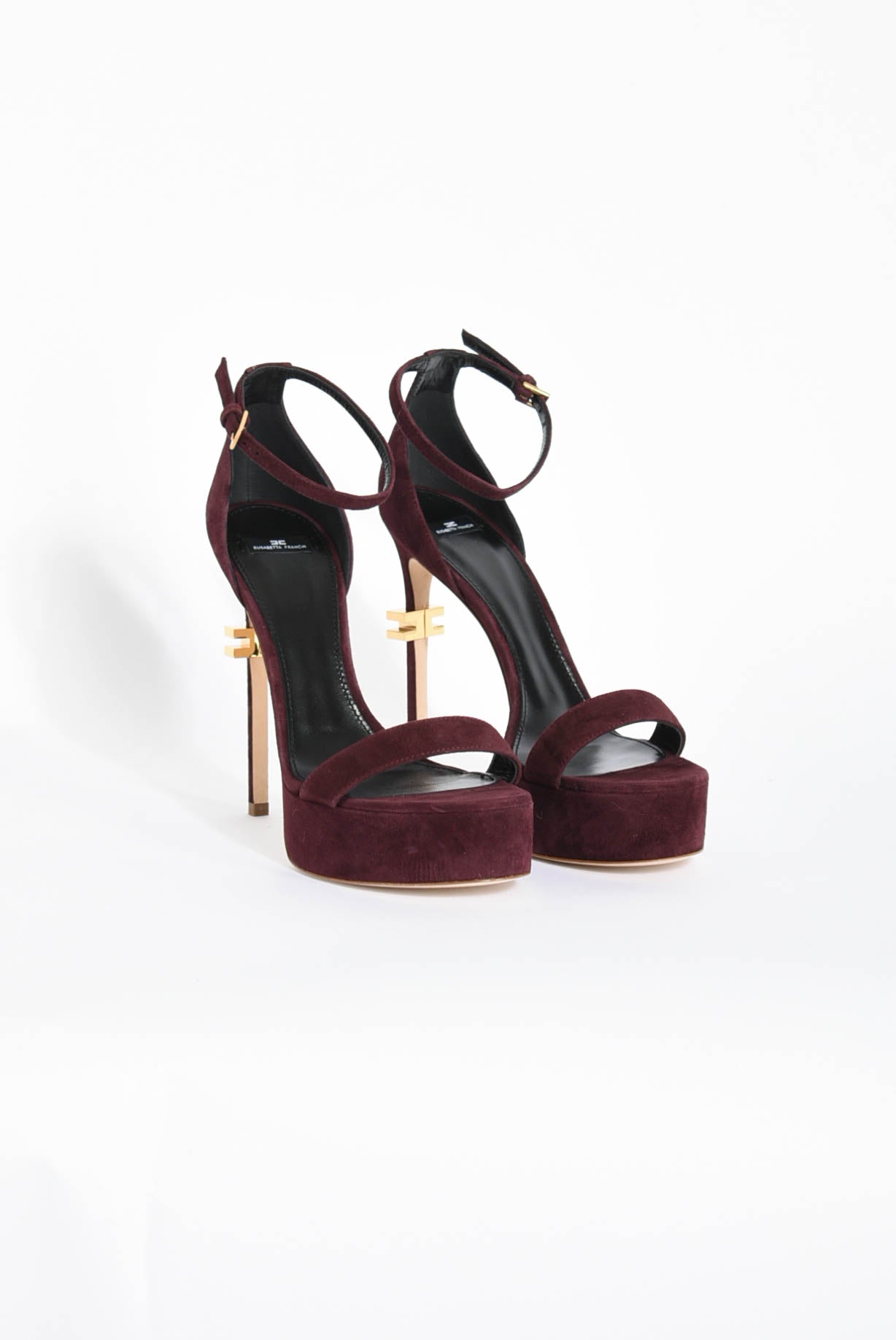 Sandali in pelle con plateau