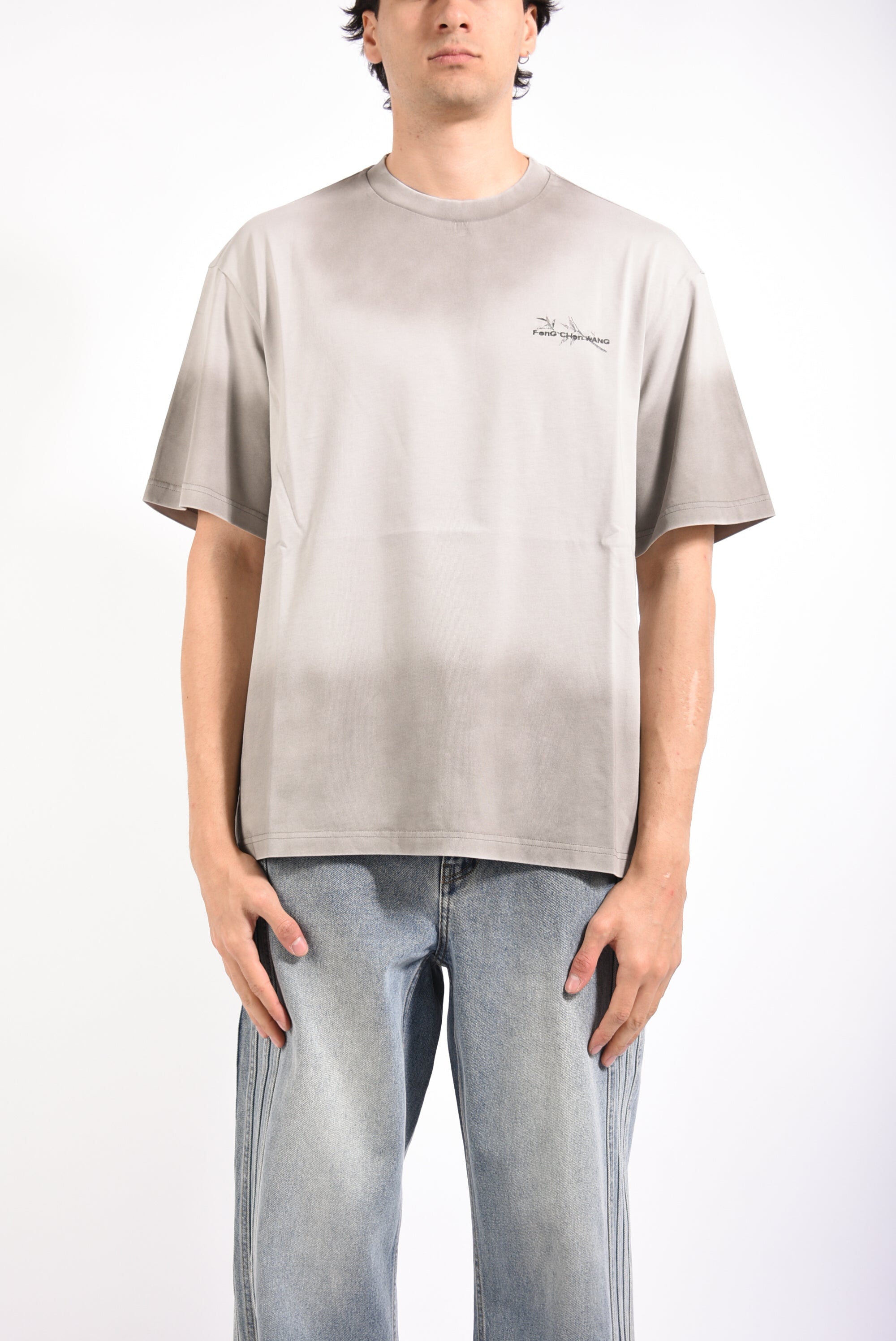 t-shirt in cotone con logo