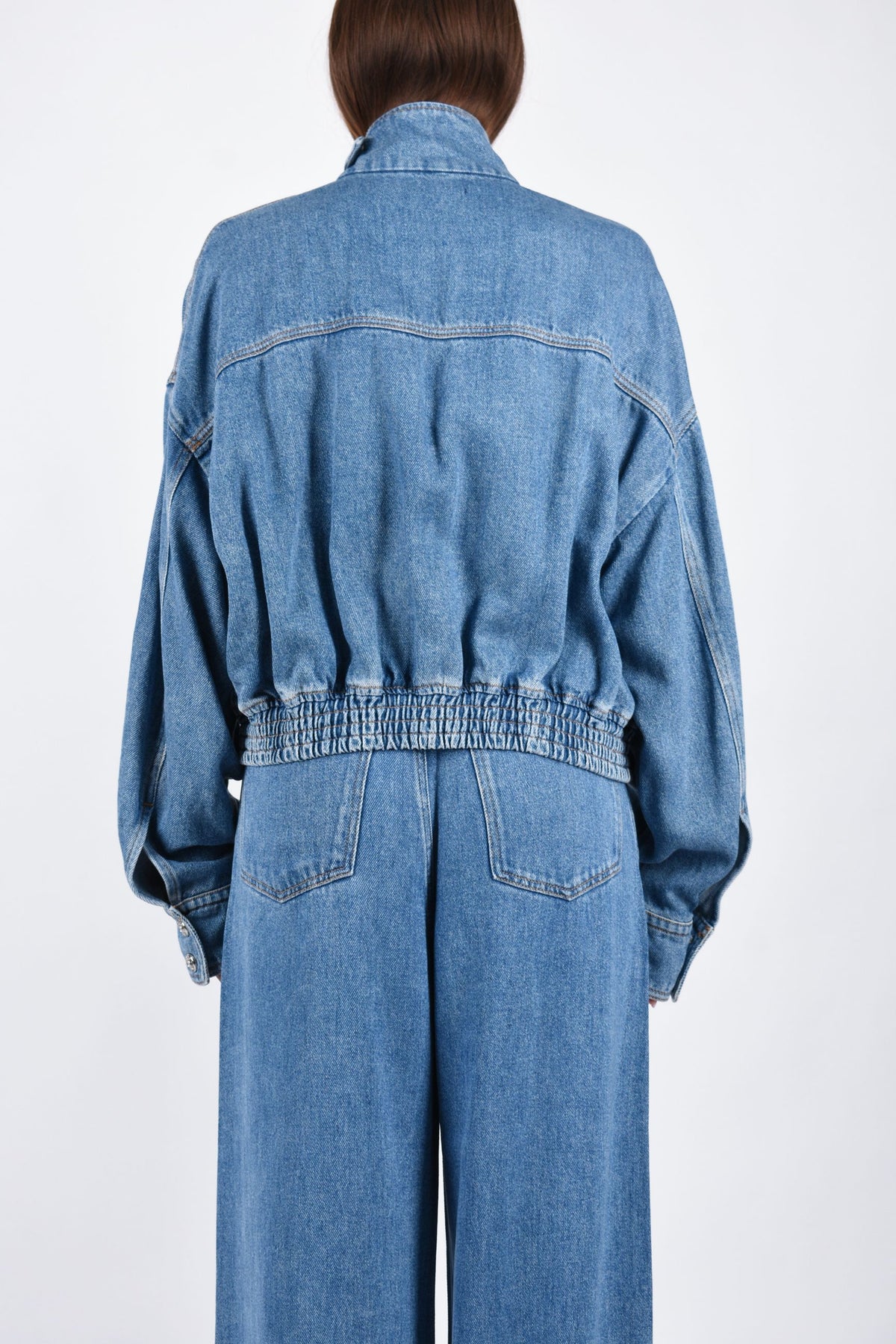 Bomber over in denim indaco BUSSOLA 2622046015