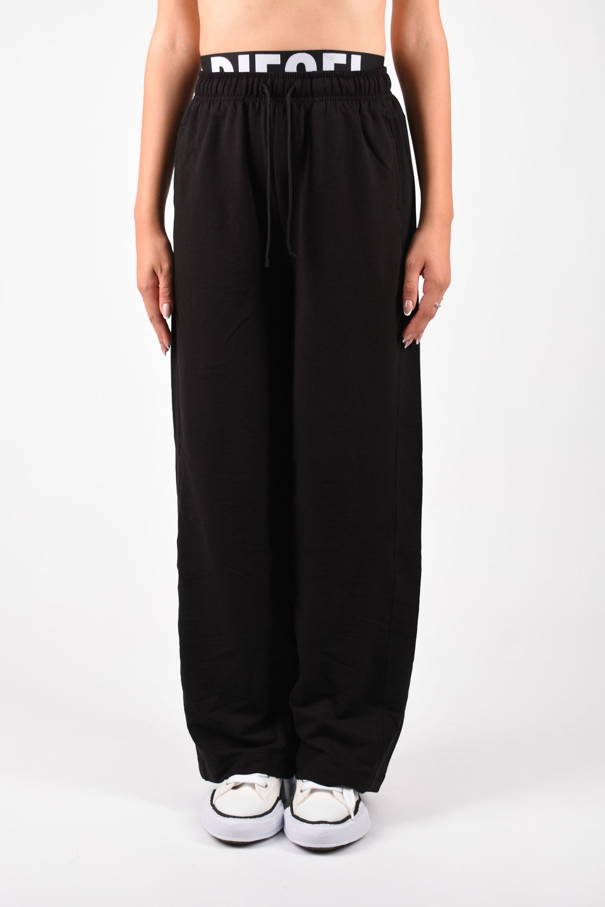 Pantaloni Da tuta con fascia in vita con logo LESLIE D-POP A208760IKBJ