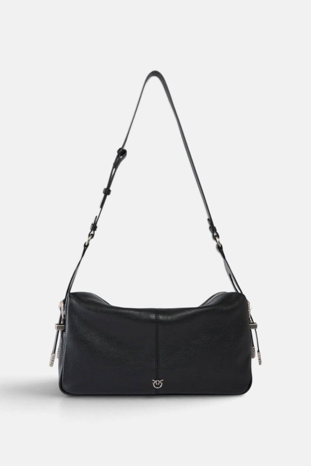 Borsa a spalla media Keeper Bag in pelle new biker 106676A2JG