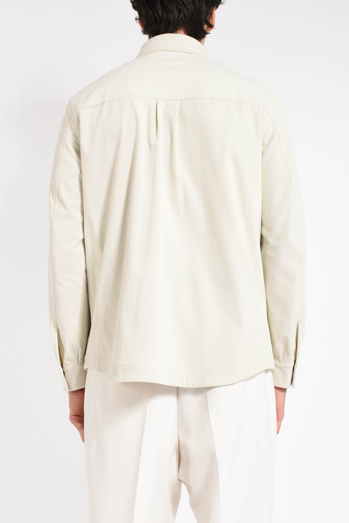 Overshirt in velluto a coste