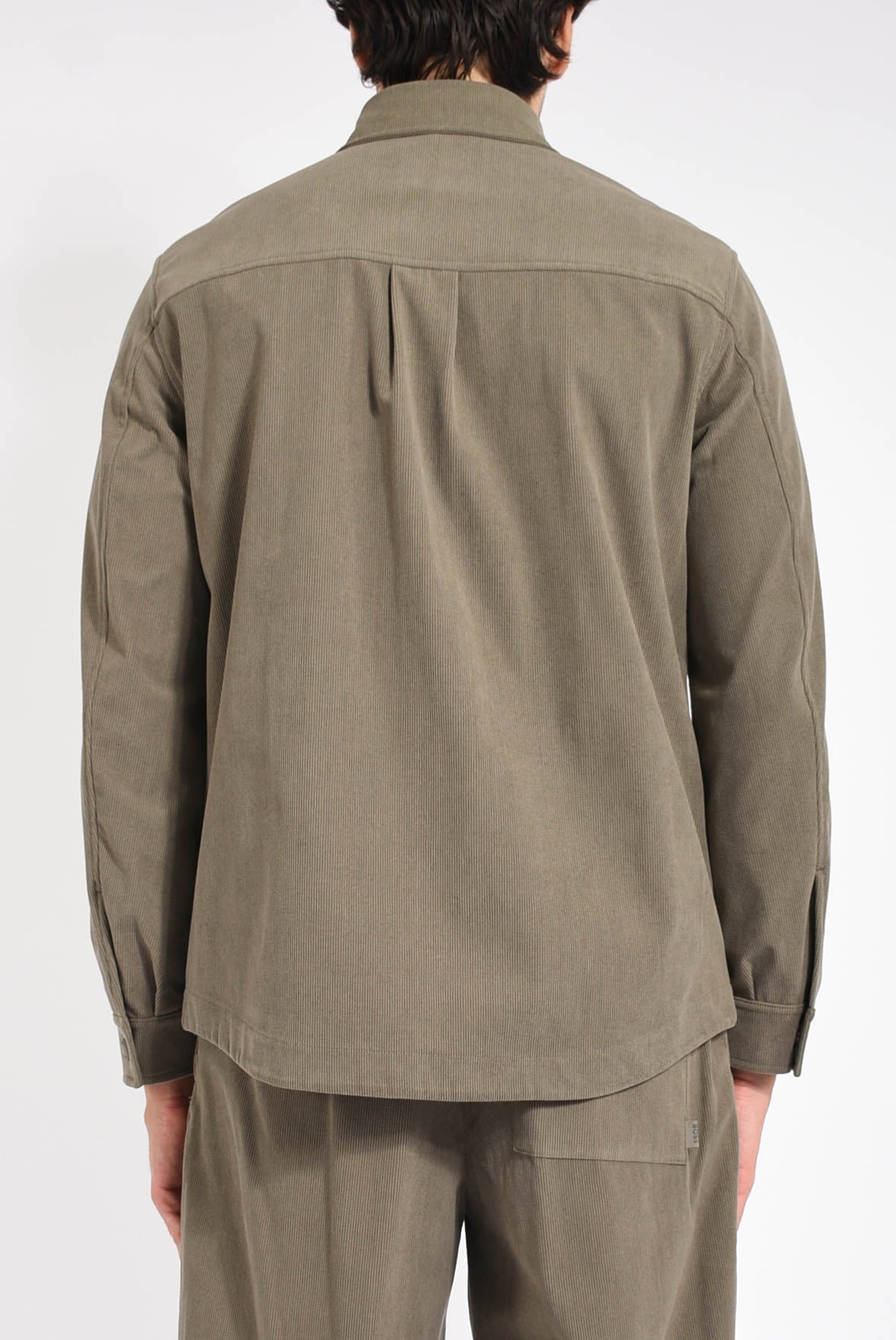 Overshirt in velluto a coste