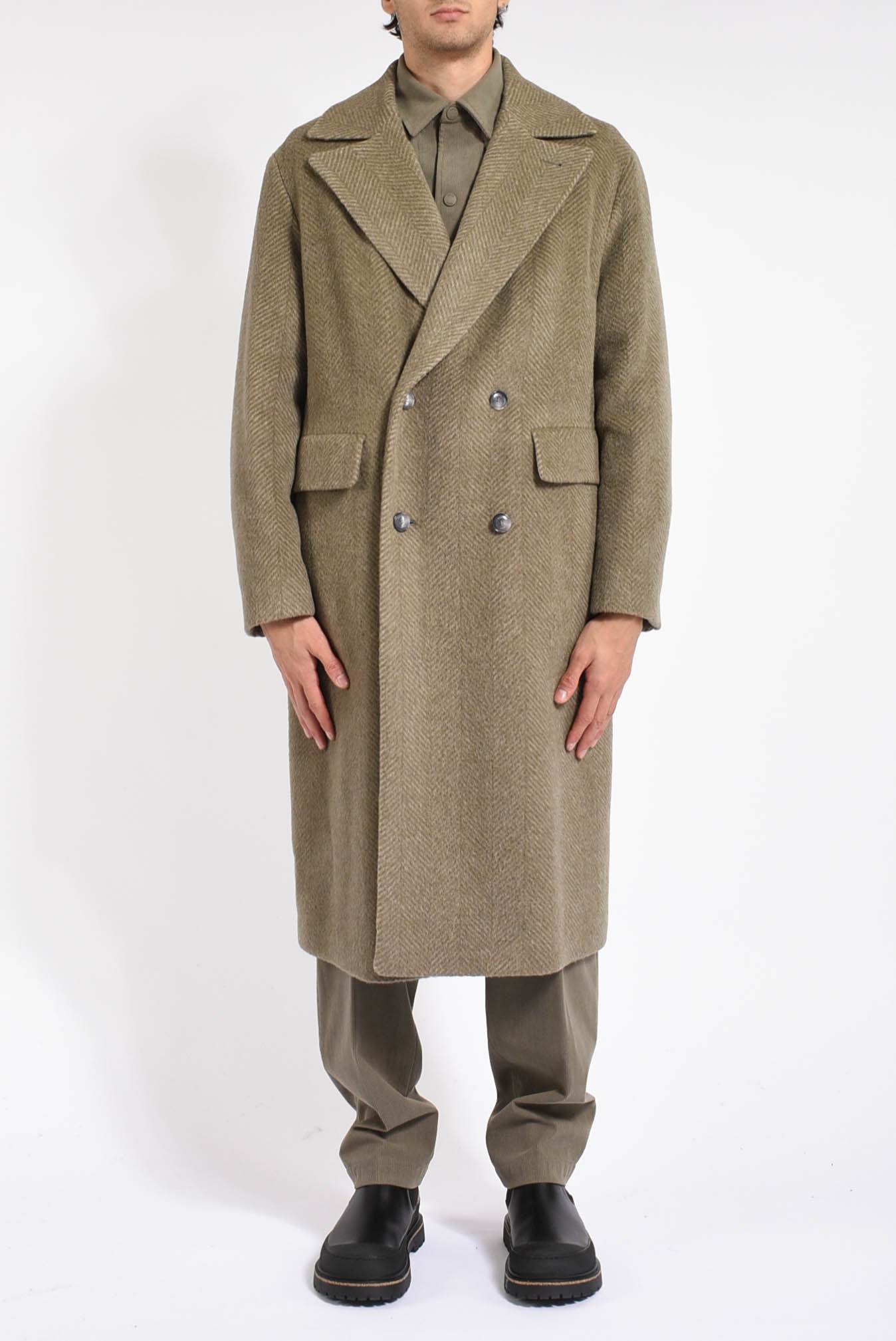 Cappotto in misto alpaca