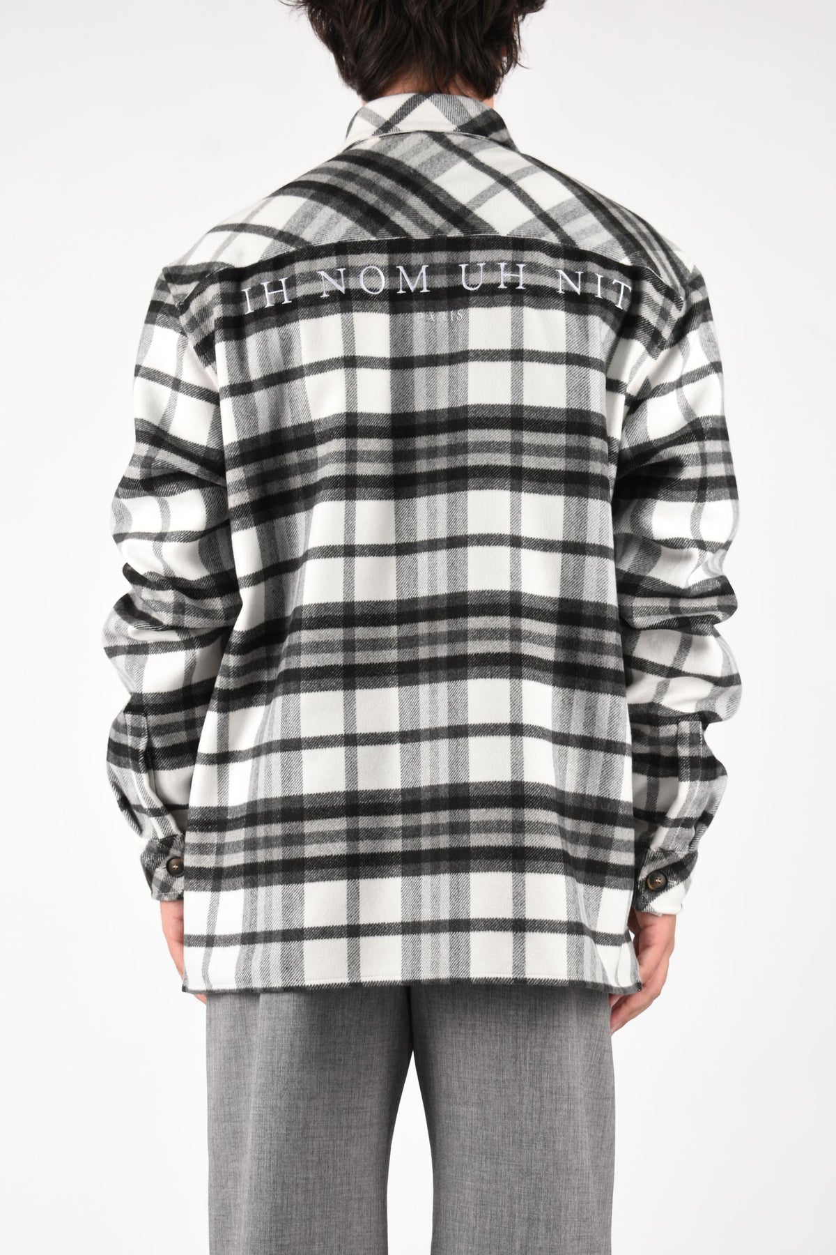 Camicia in check with logo