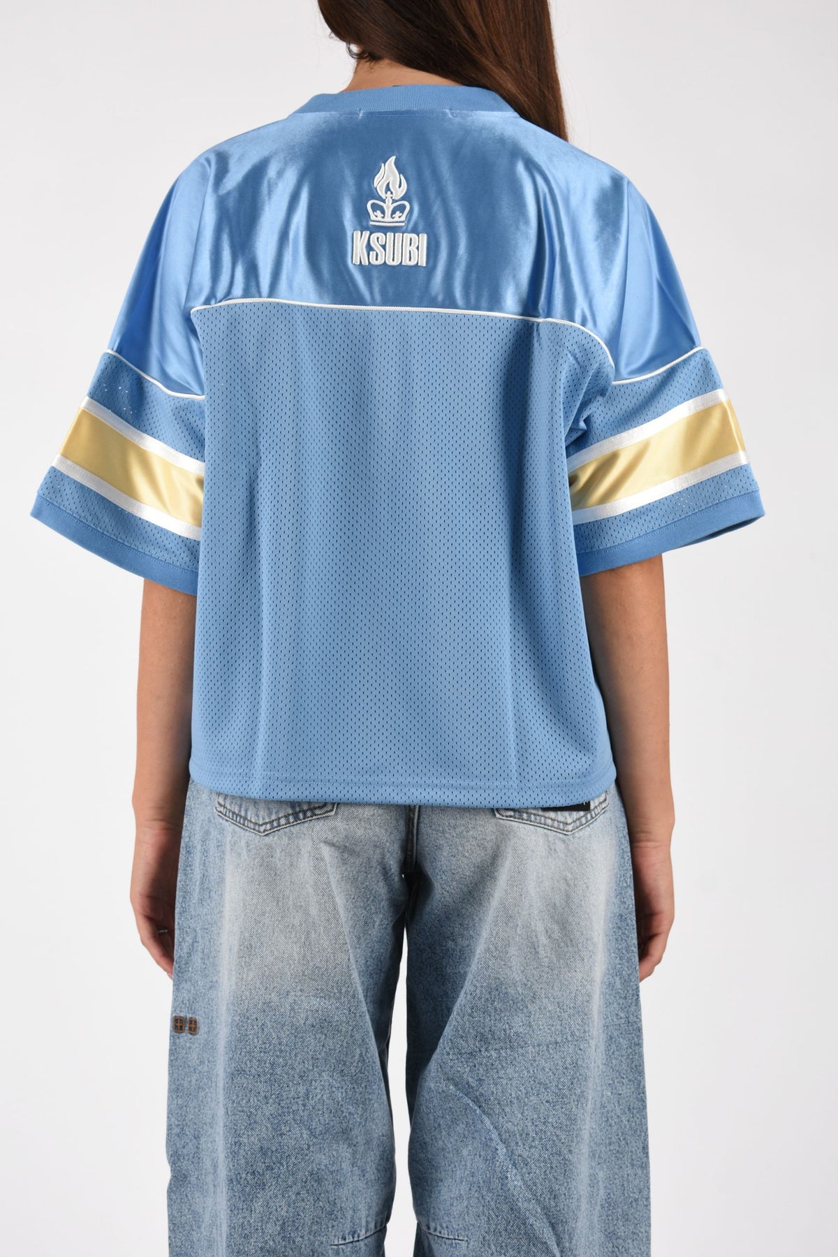 T-SHIRT 99 SPARK JERSEY AZURE YELLOW WPF26FT010