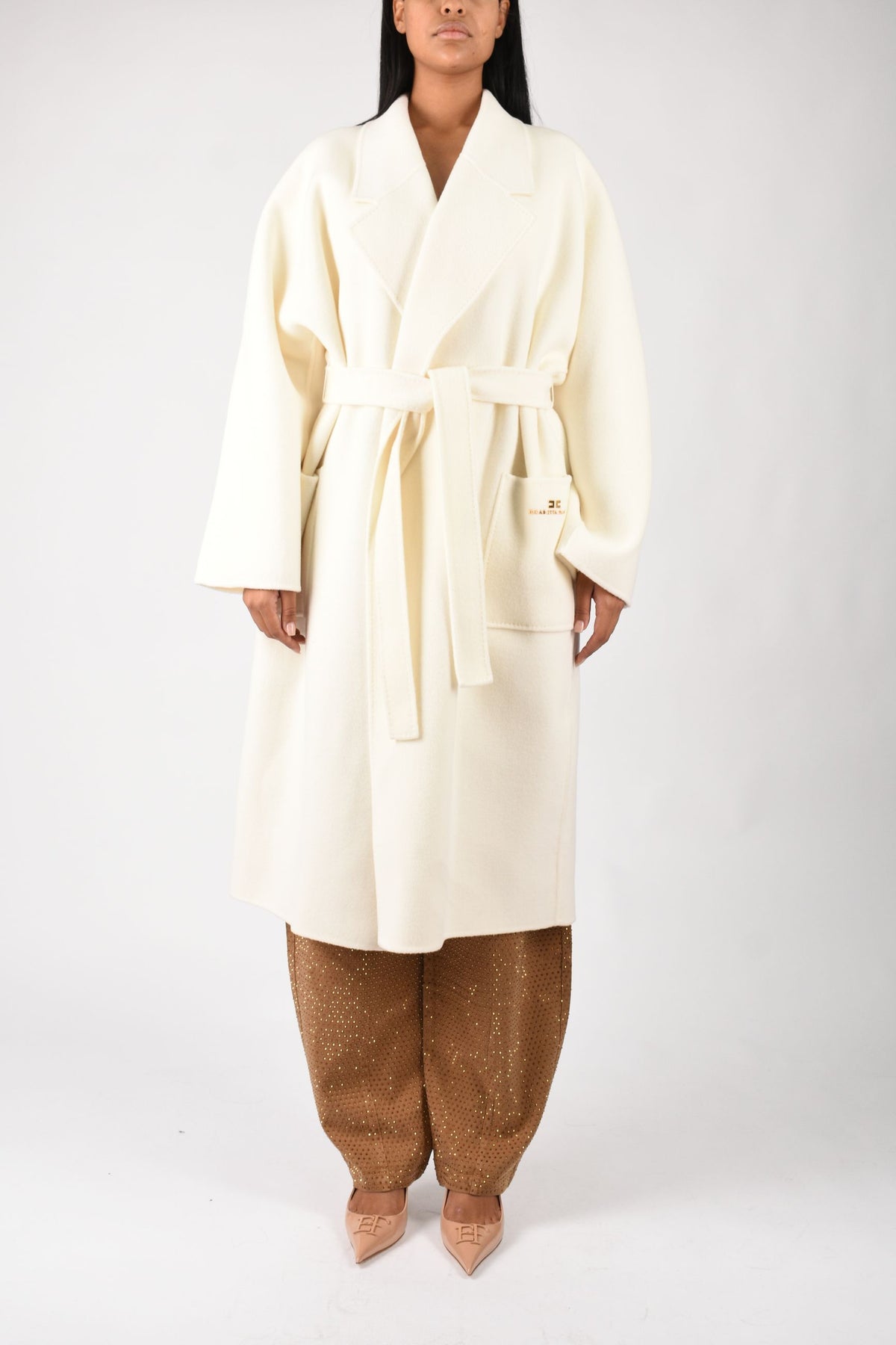 Cappotto in panno double di lana CP01D66E2