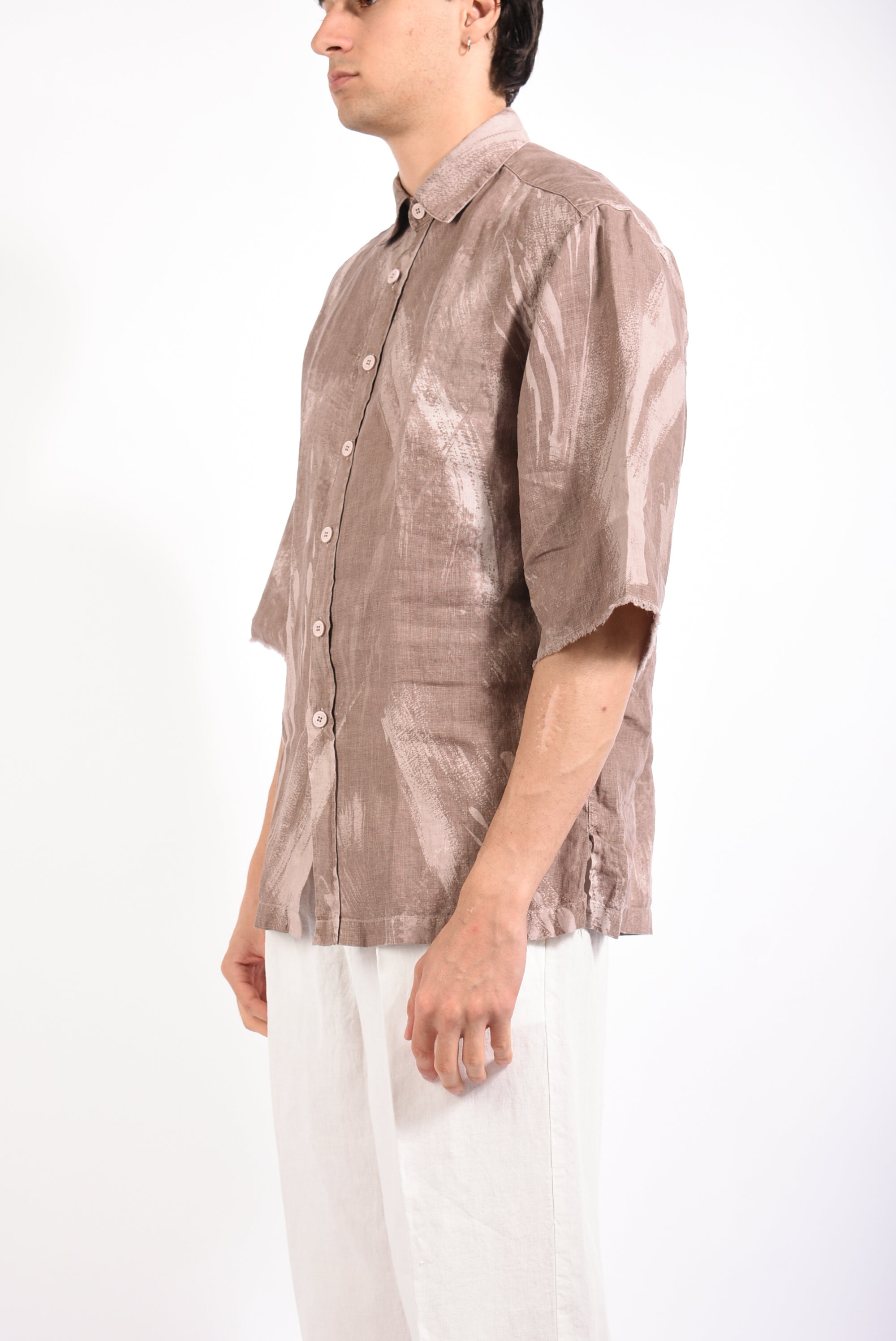 Camicia fantasia STEFANO KUTA in lino