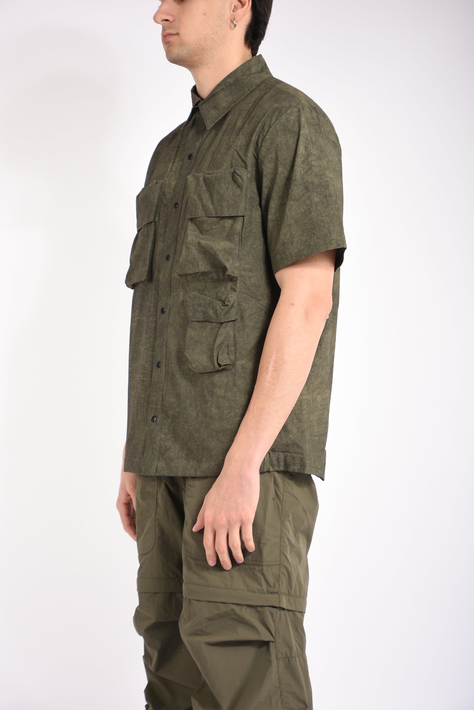 Camicia cargo in cotone