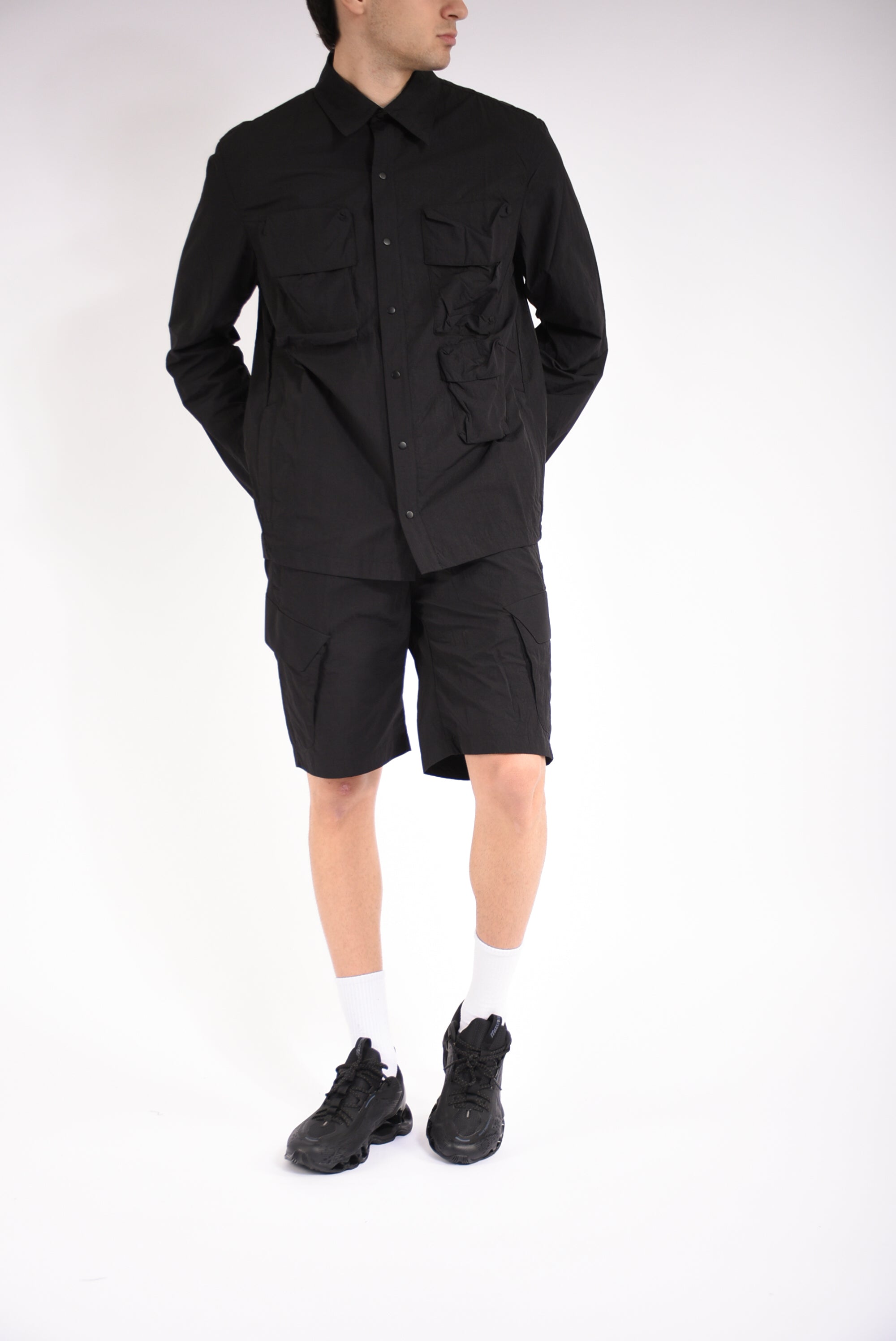 Overshirt cargo in nylon