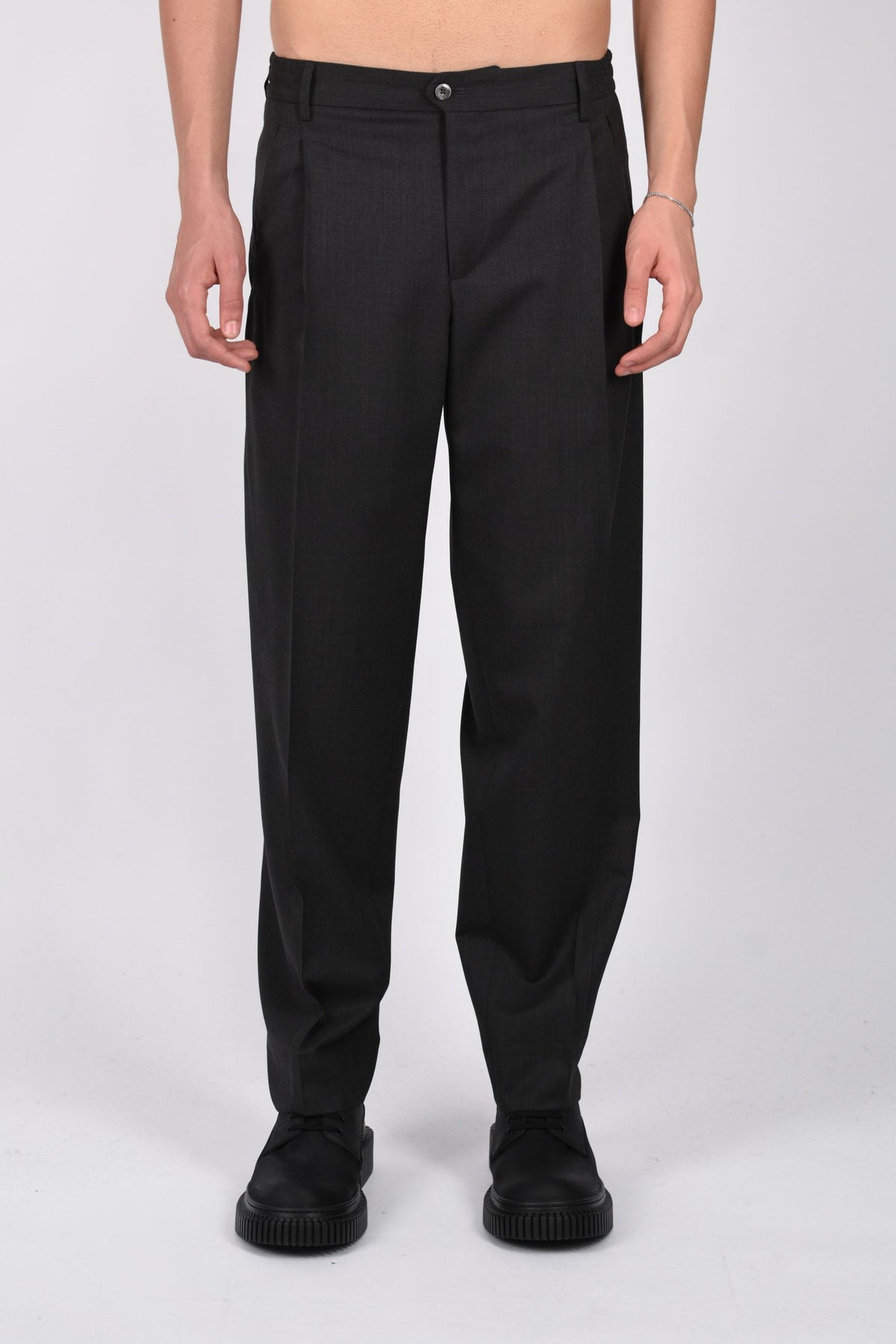 Pantaloni morgans in fresco lana MORGANS400100