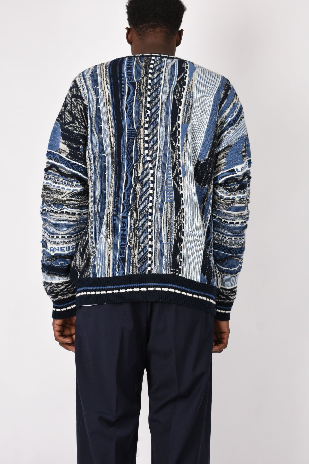 Cardigan boxy jacquard F6LAMACA069